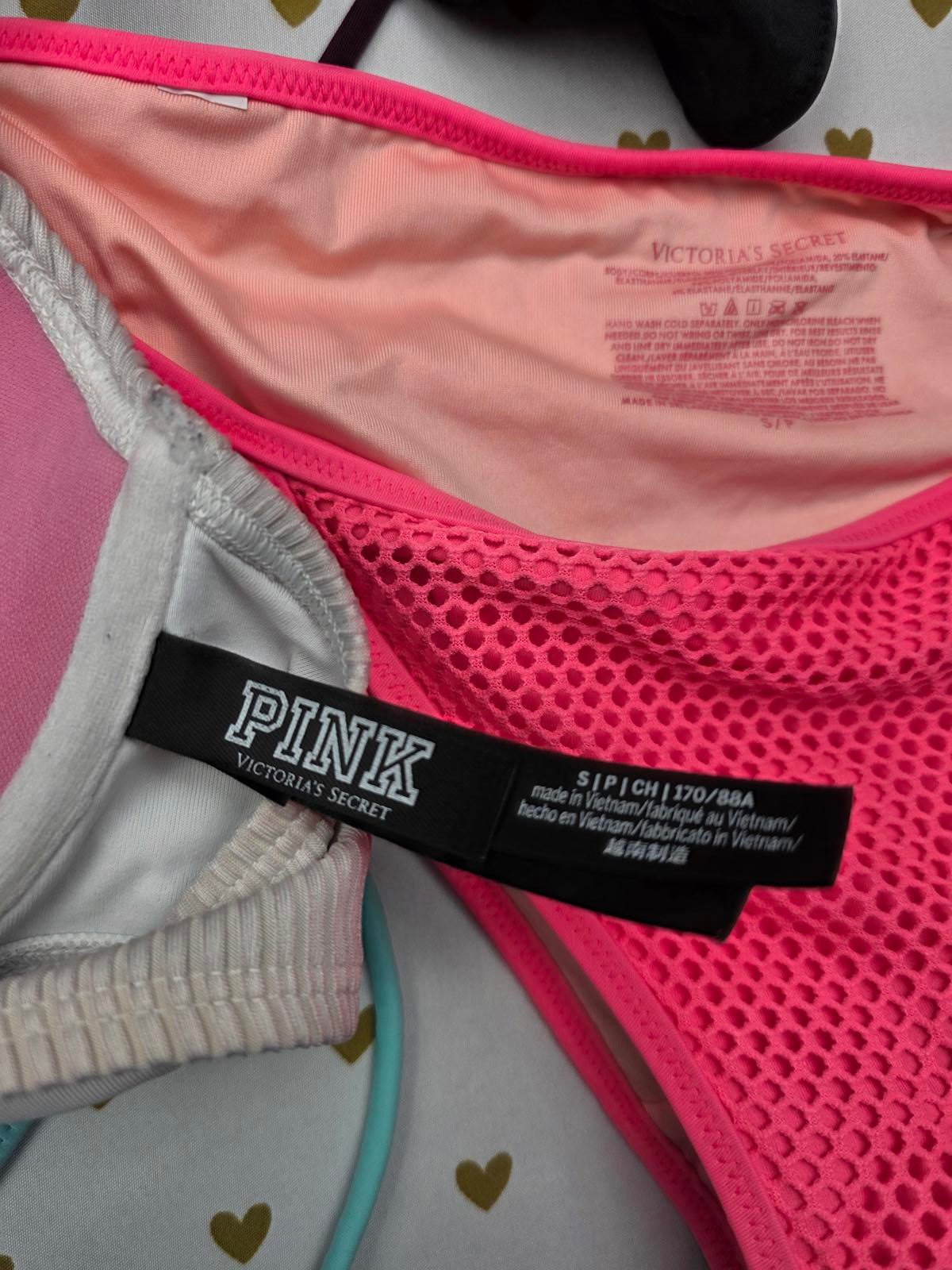 Victorias Secret PINK Lot of qty 8 Swim 2pc Swimwear Bikini Bottoms & Top SMALL