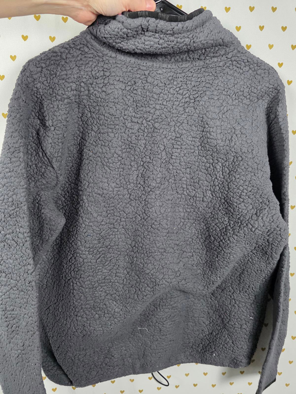Victorias Secret Pink small oversized quarter zip fleece pullover sweater Shirt