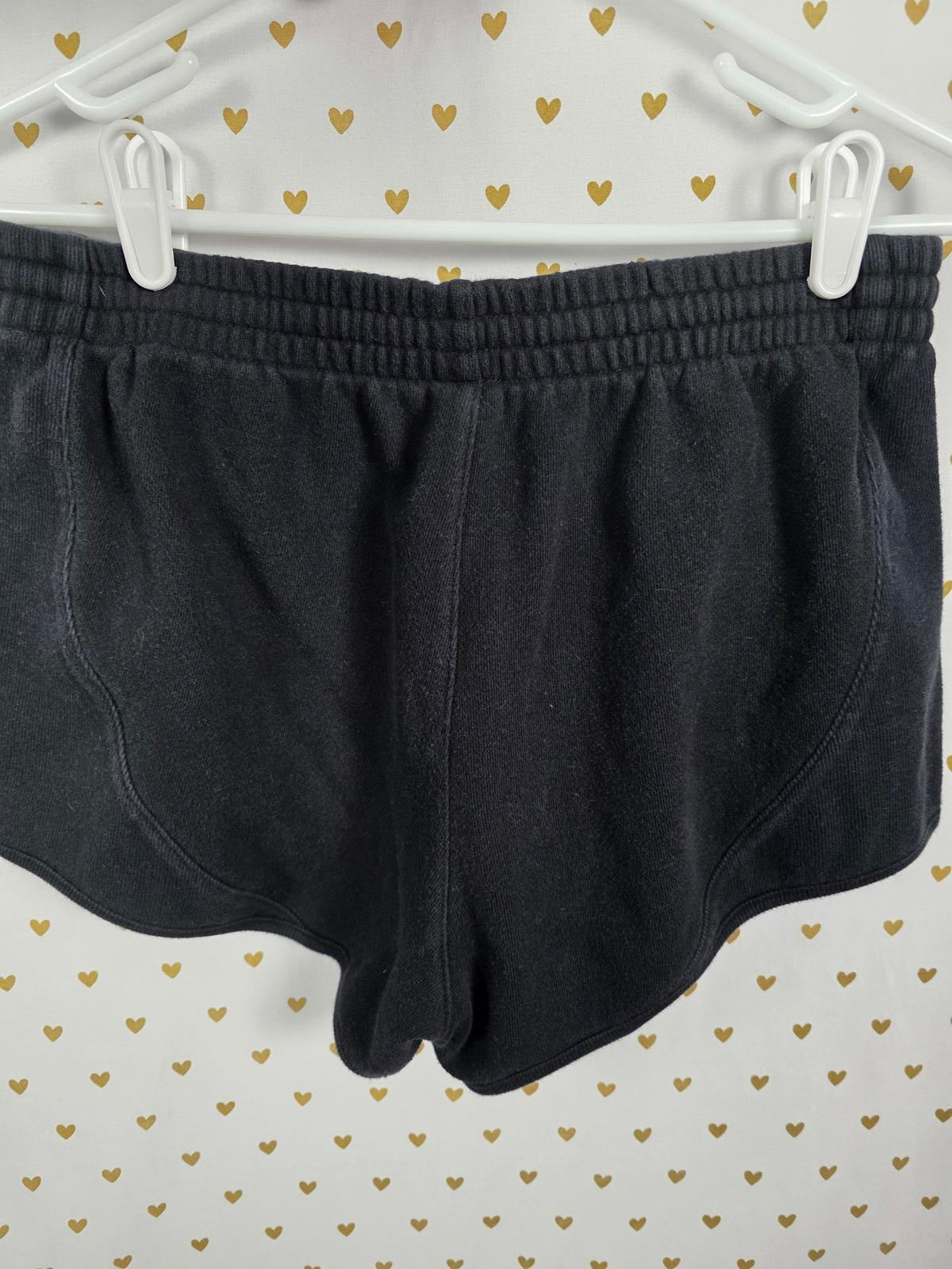 Victorias Secret PINK BLACK Thick Material Sweat Shorts small pockets