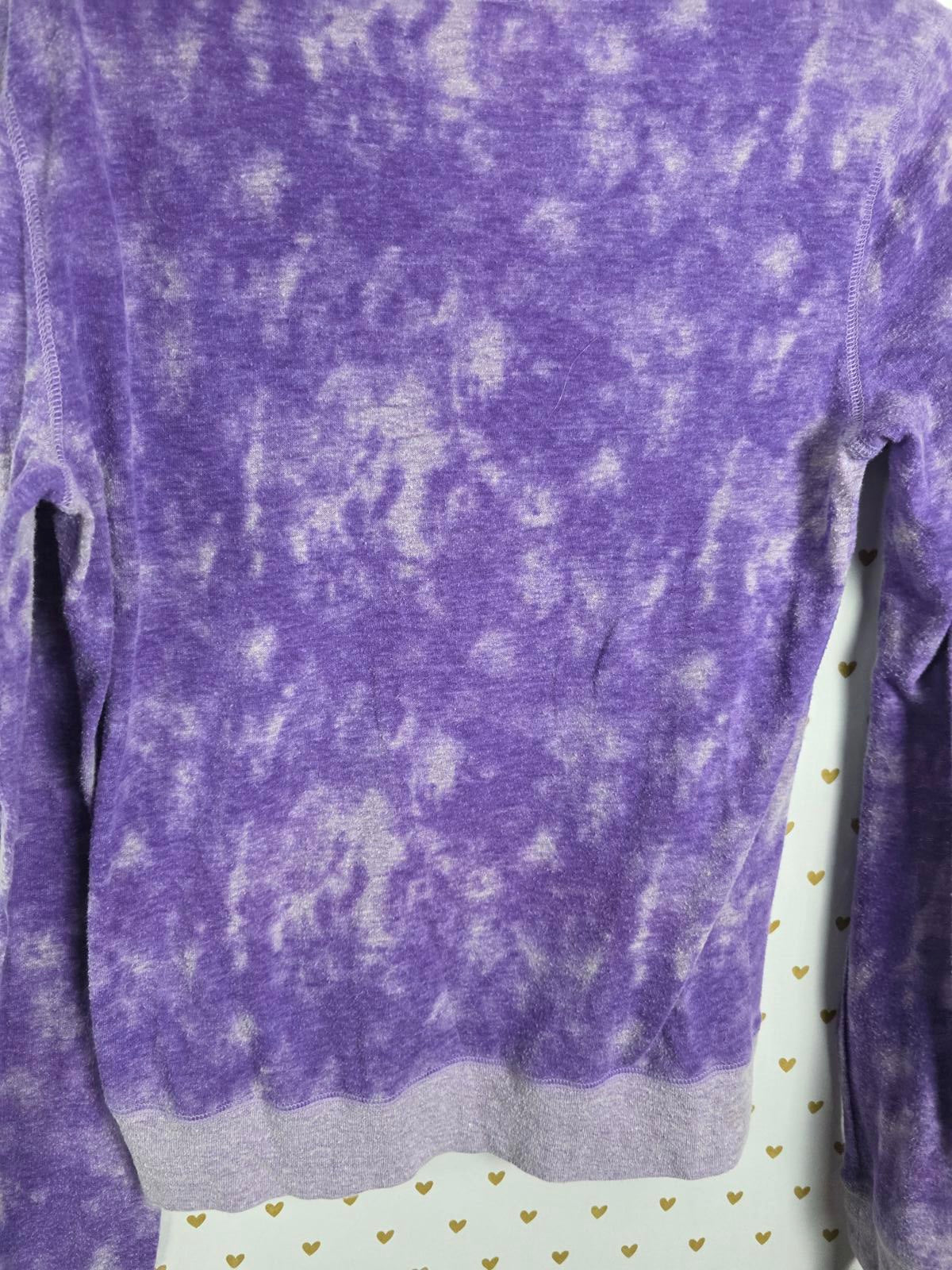 Victorias Secret Pink Thin Flowy Hoodie Jacket Full Zip PURPLE SMALL