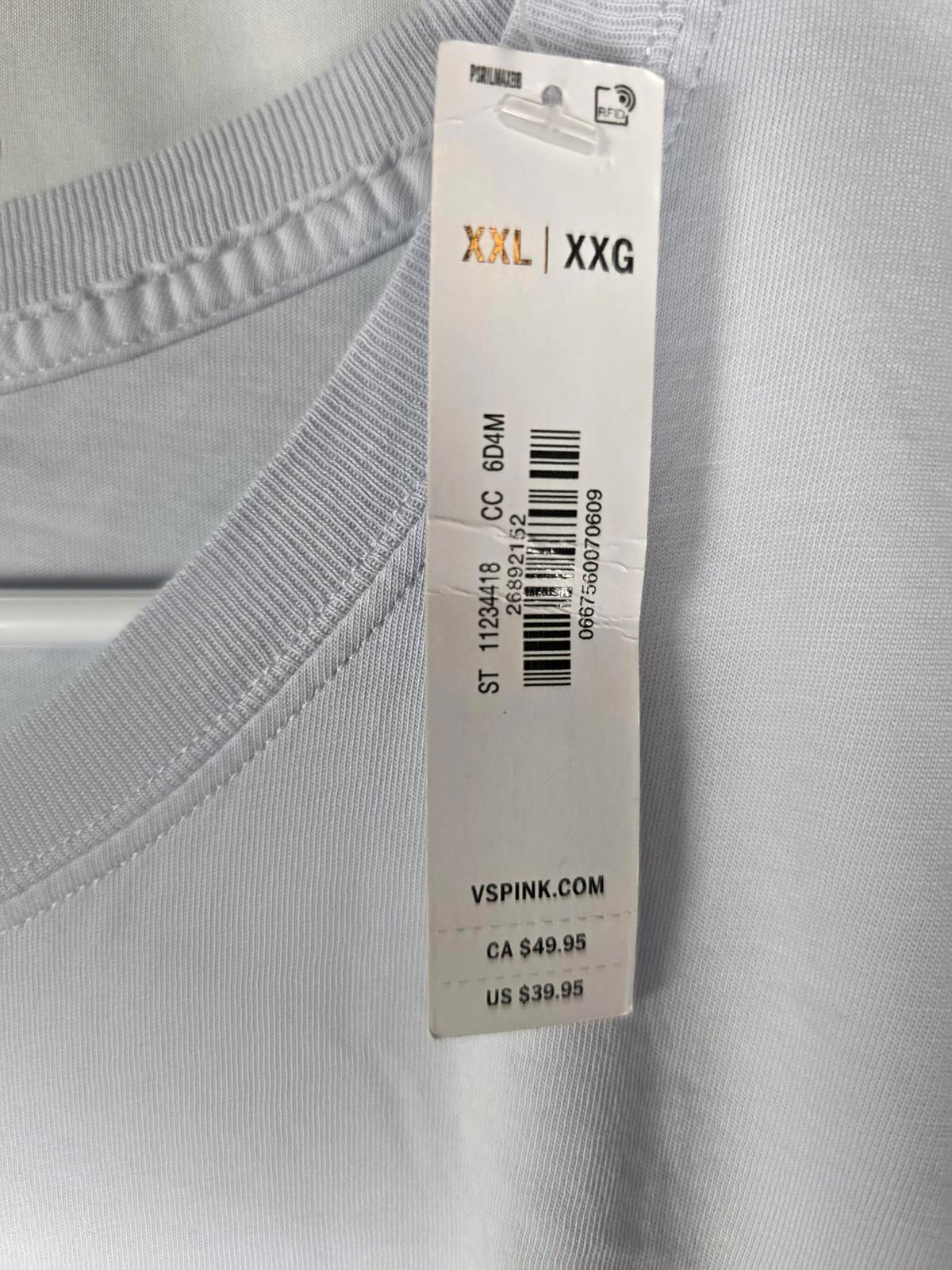 Victorias Secret Pink NEW NWT SET 2XL XXL Long Sleeve Tee Shirt & SWEATER Hoodie