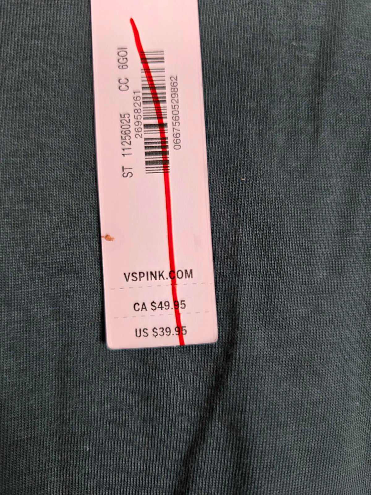 Victorias Secret DOES THIS COME IN PINK Long sleeve green Shirt NEW NWT XXL