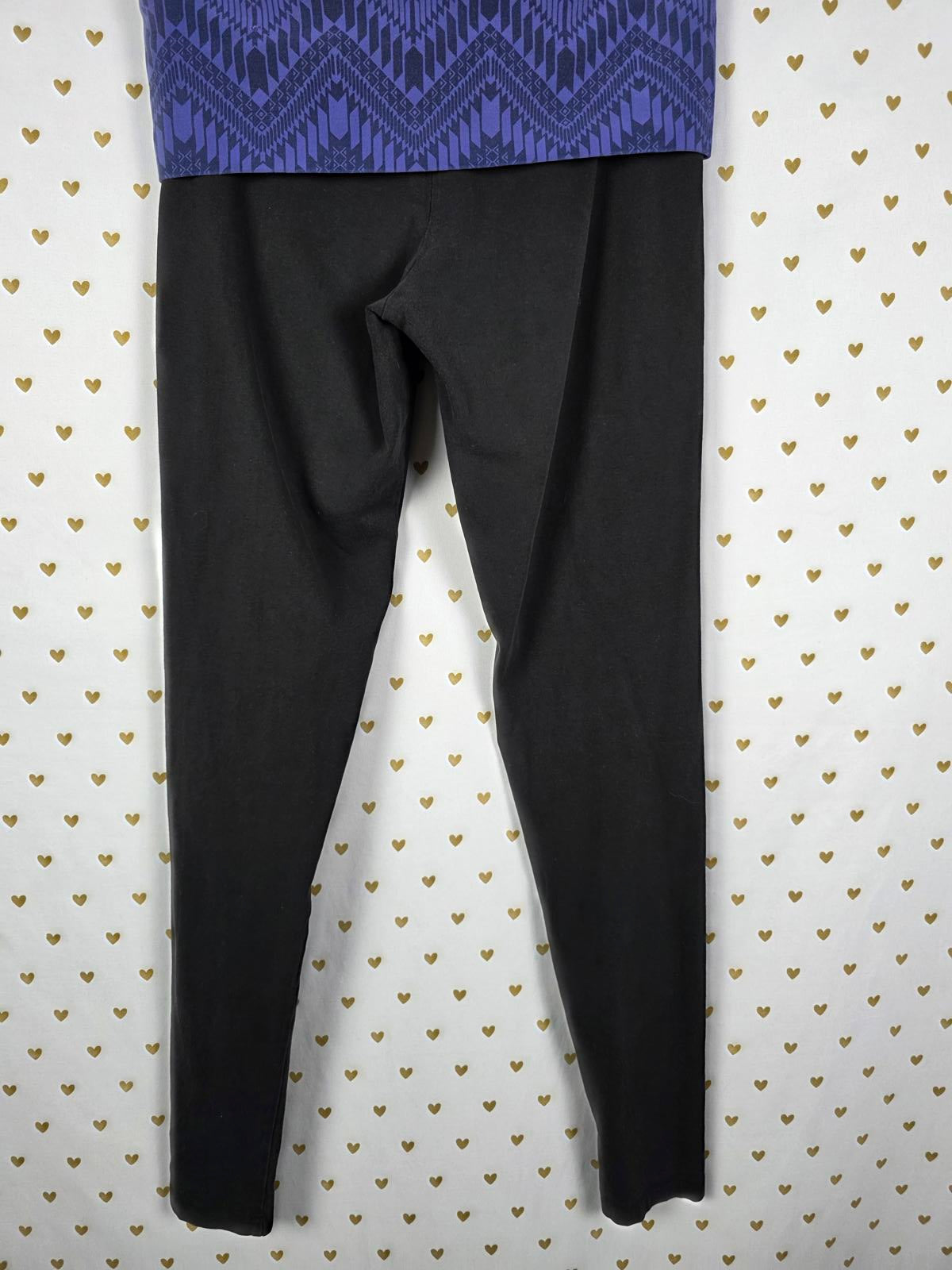 Victorias Secret PINK YOGA Vintage Chevron FOLDOVER Skinny Pants SMALL