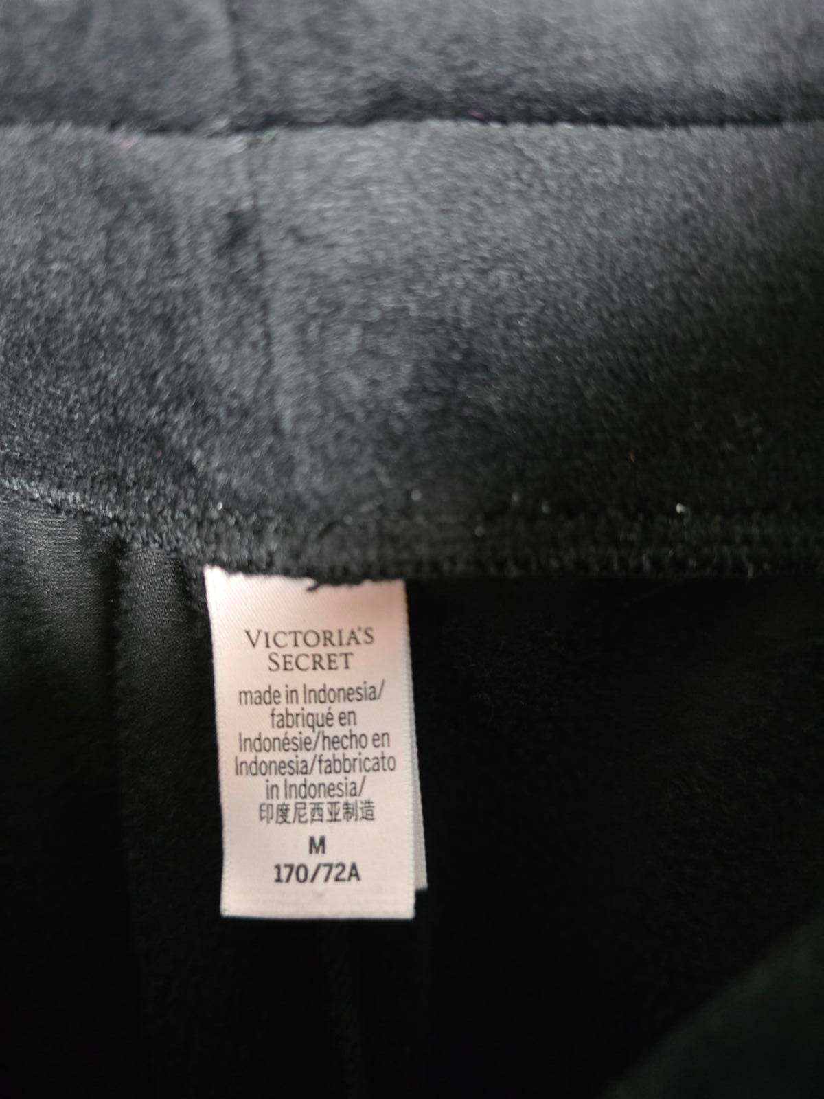 Victorias Secret BLING STRIPE Rhinestone VELOUR Soft Sweatpants Joggers MEDIUM