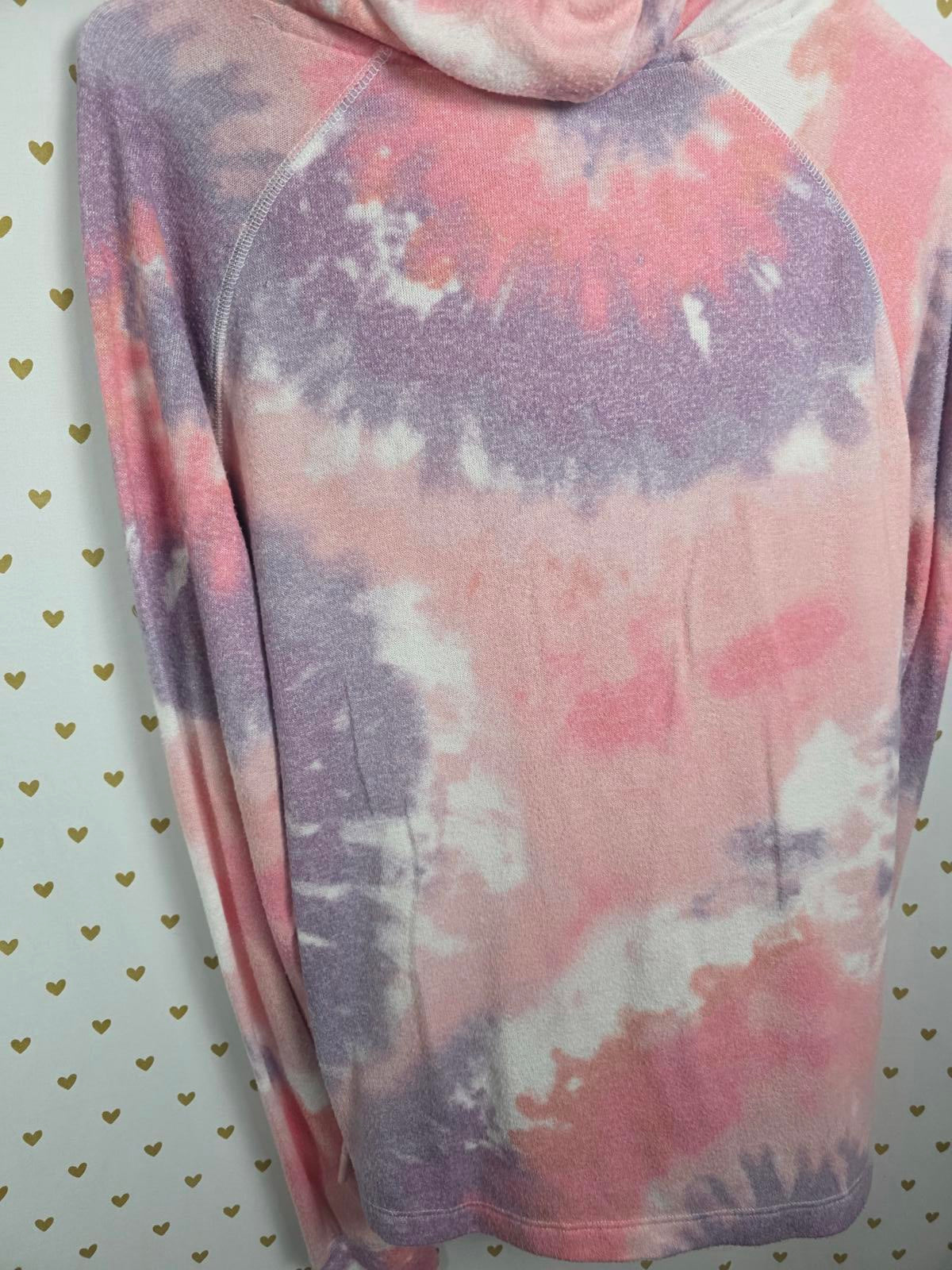 Victorias Secret Pink Tye Dye Hoodie Pullover Sweater Shirt XS