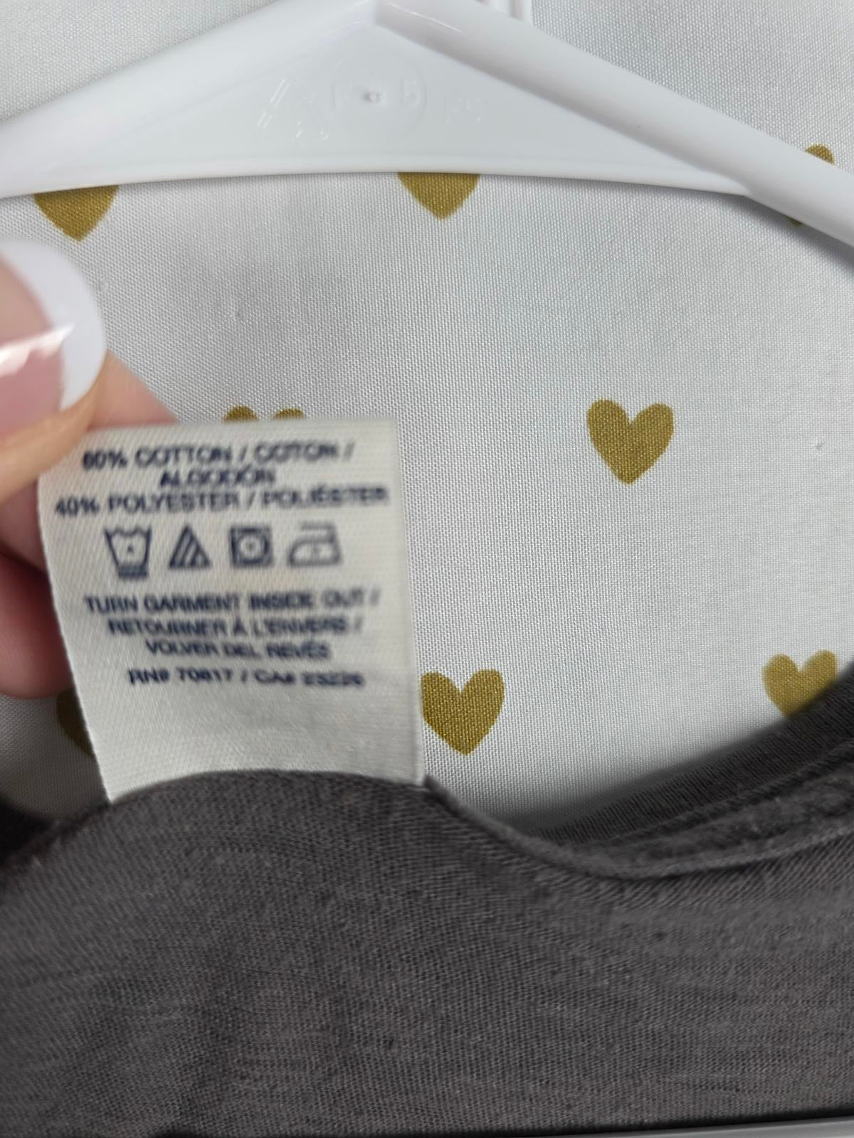 Victorias Secret PINK LOVE 86 Grey VINTAGE Y2K Tee Shirt Patches Small