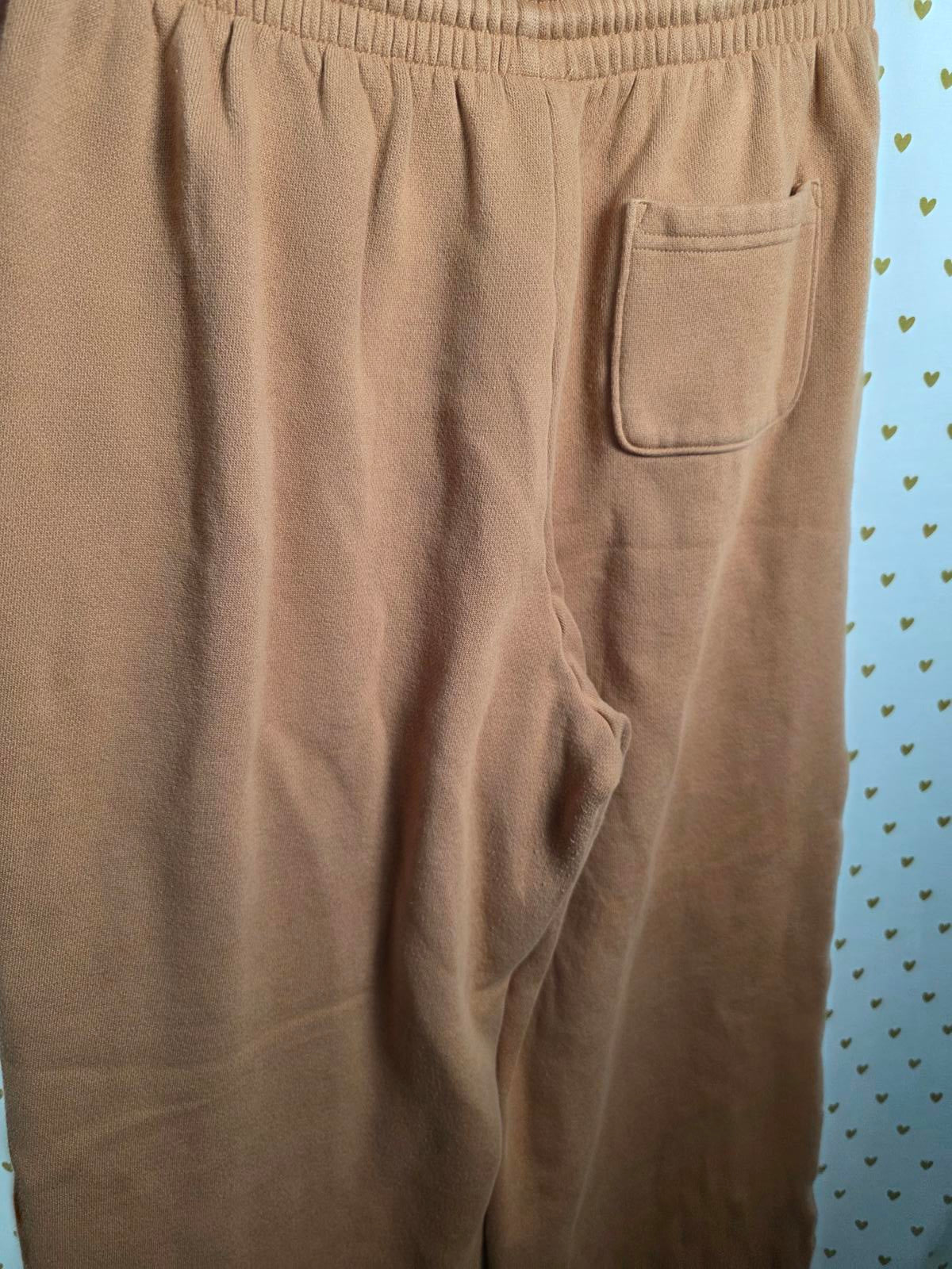 Victorias Secret Pink Brown NWT SET Hoodie Jacket Flared Sweatpants Medium large