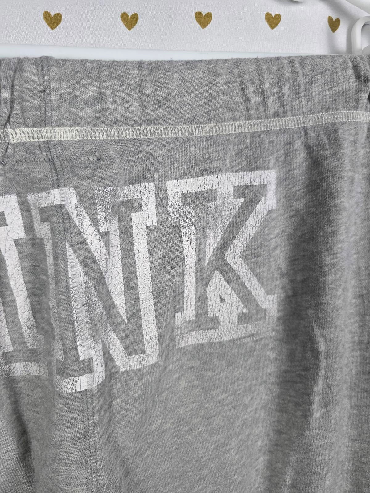 Victorias Secret PINK VINTAGE Logo Butt Sweatpants Y2K Small Grey