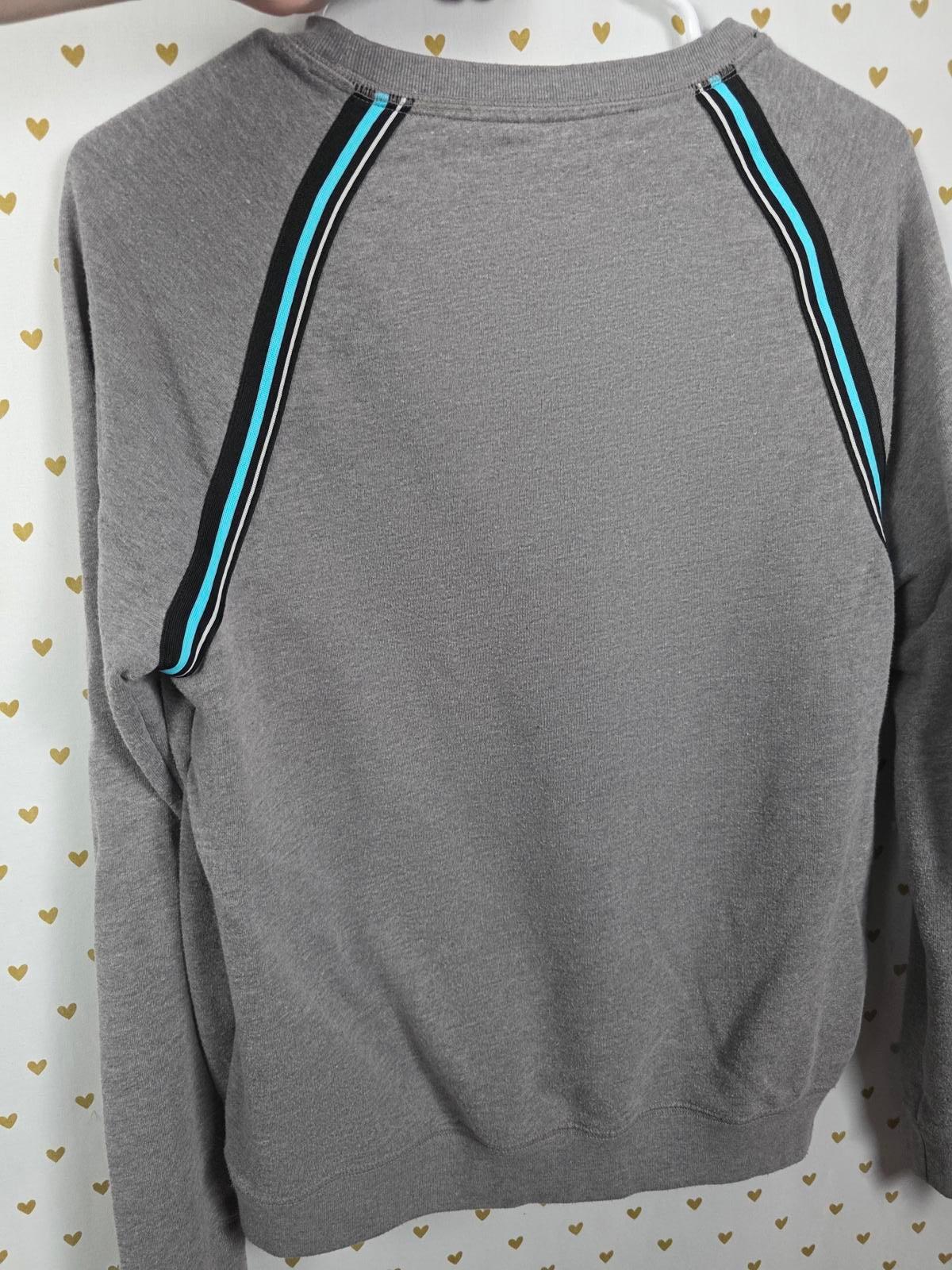 Victorias Secret Pink LOVE Pullover sweater Shirt logo SMALL Neon Accent SMALL