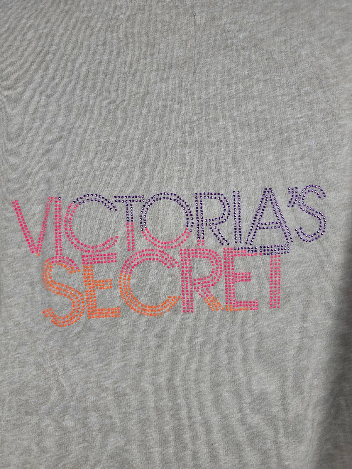Victorias Secret Bling Logo Full Zip Hoodie Jacket SUPERMODEL ESSENTIALS Large