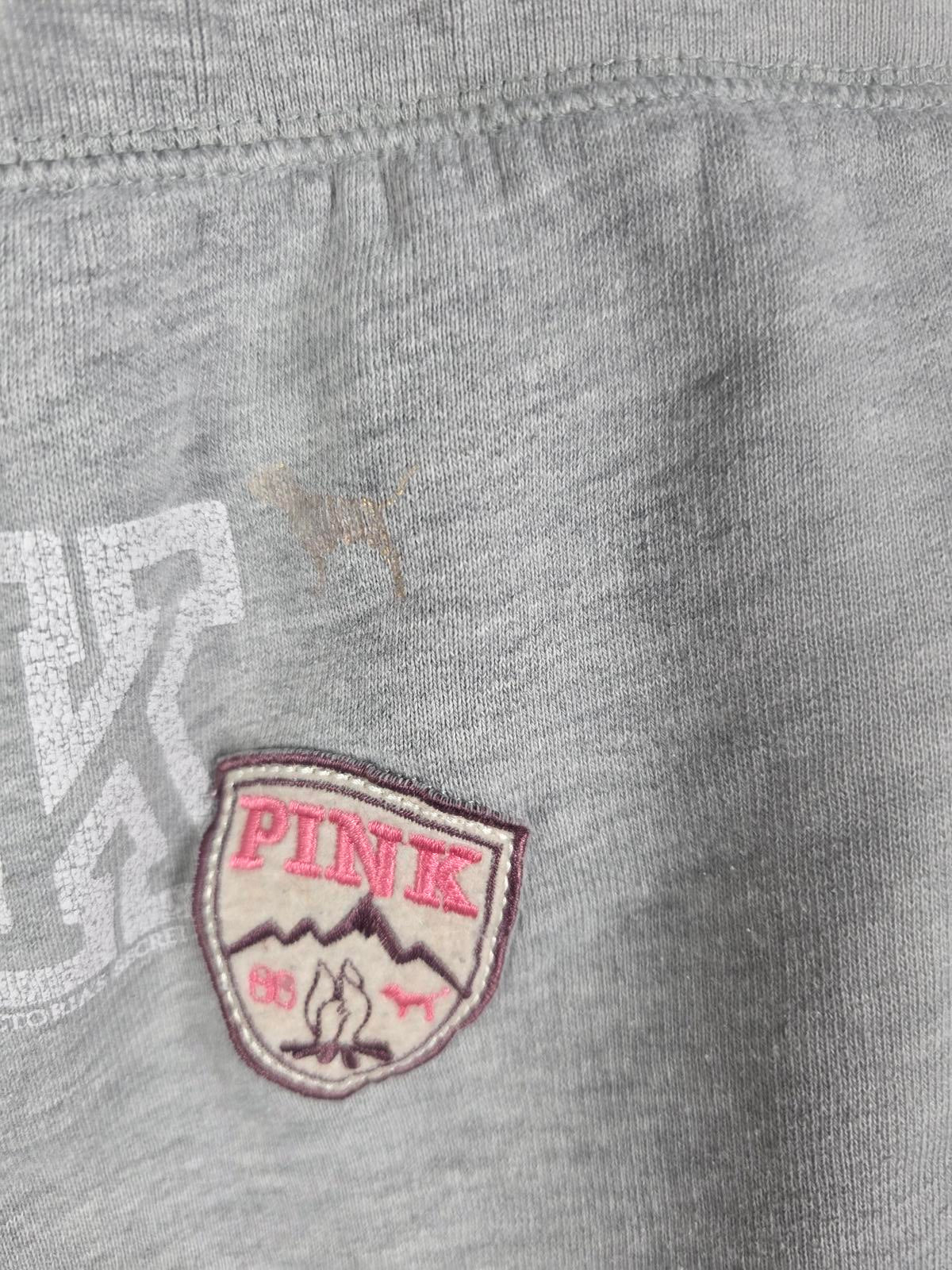 Victorias Secret PINK Vintage ROAD TRIP Sweats Joggers Y2K 86 MEDIUM Grey