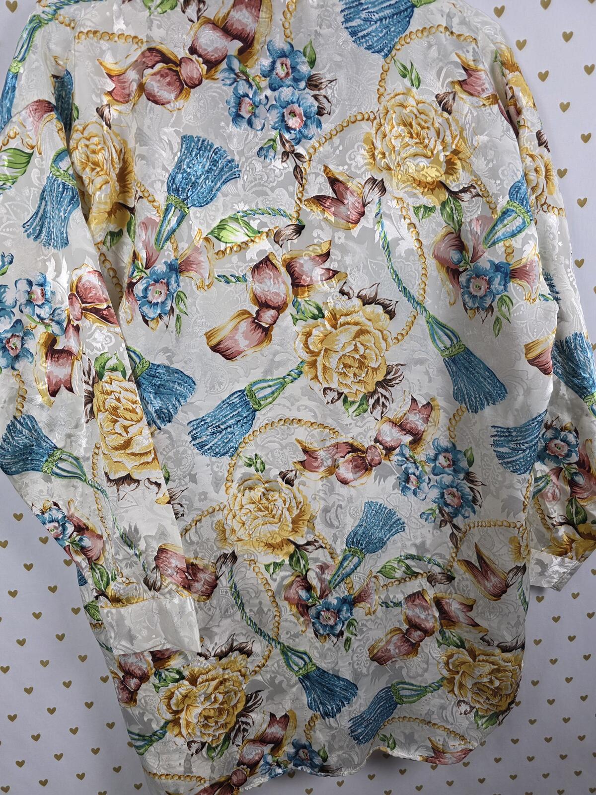 Victorias Secret VINTAGE Gold Label Button Up Night Shirt Nightgown SMALL