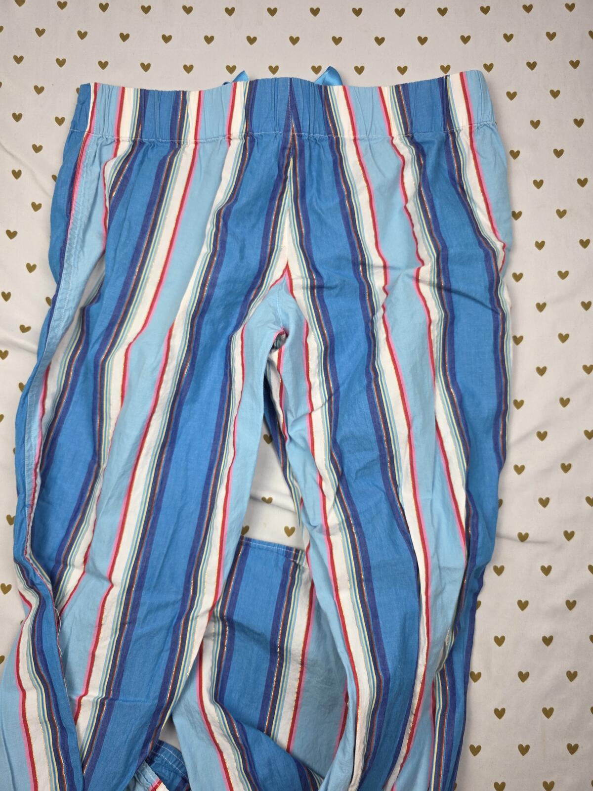 Victorias Secret PINK Vintage Cotton Striped Pajama Pants PJ Sleep Bottoms XS 06