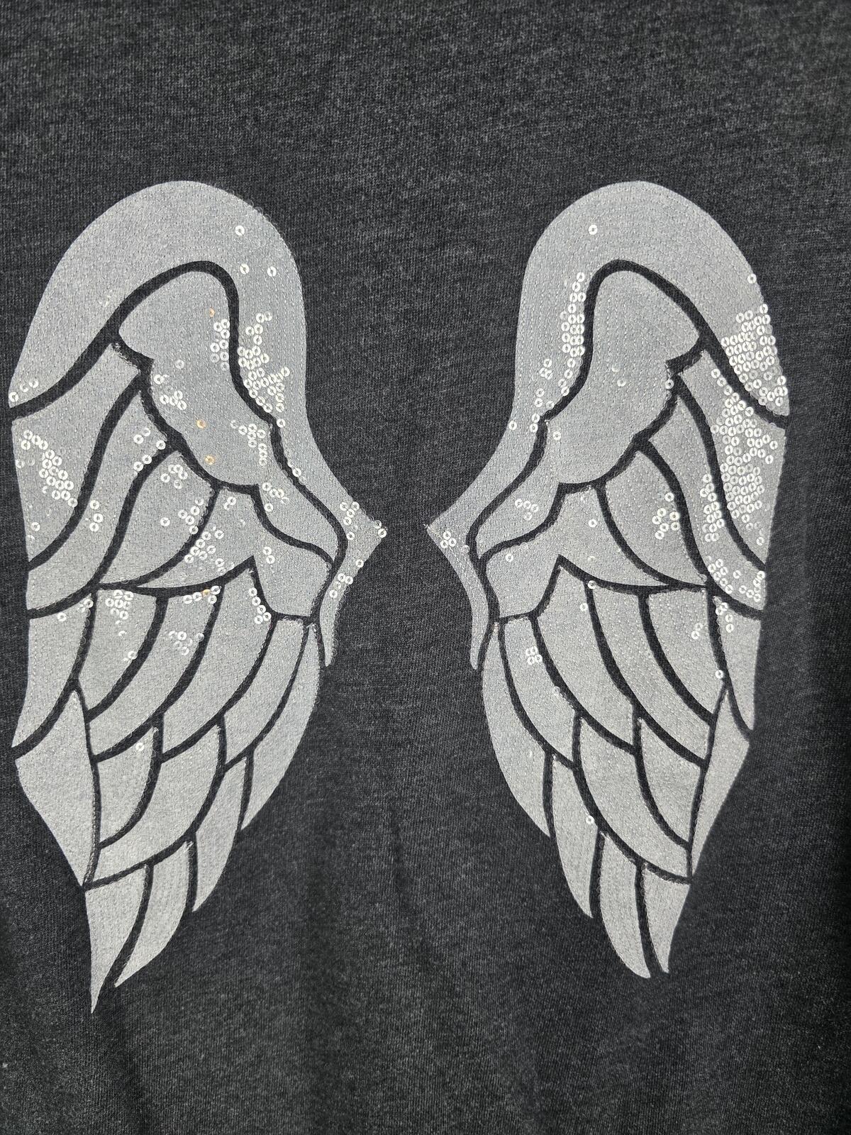 Victorias Secret BLING WINGS Hoodie Jacket Full ZIp Jacket Sequined MEDIUM