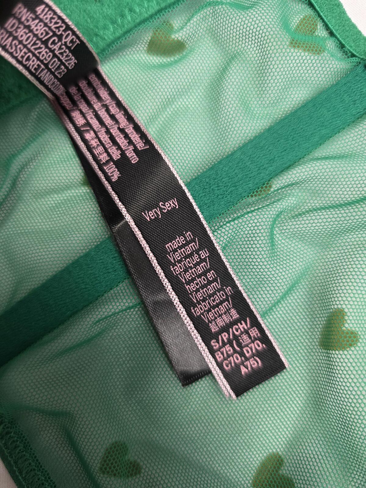 Victoria’s Secret Very Sexy Applique Green Glam Embroidery Corset top SMALL