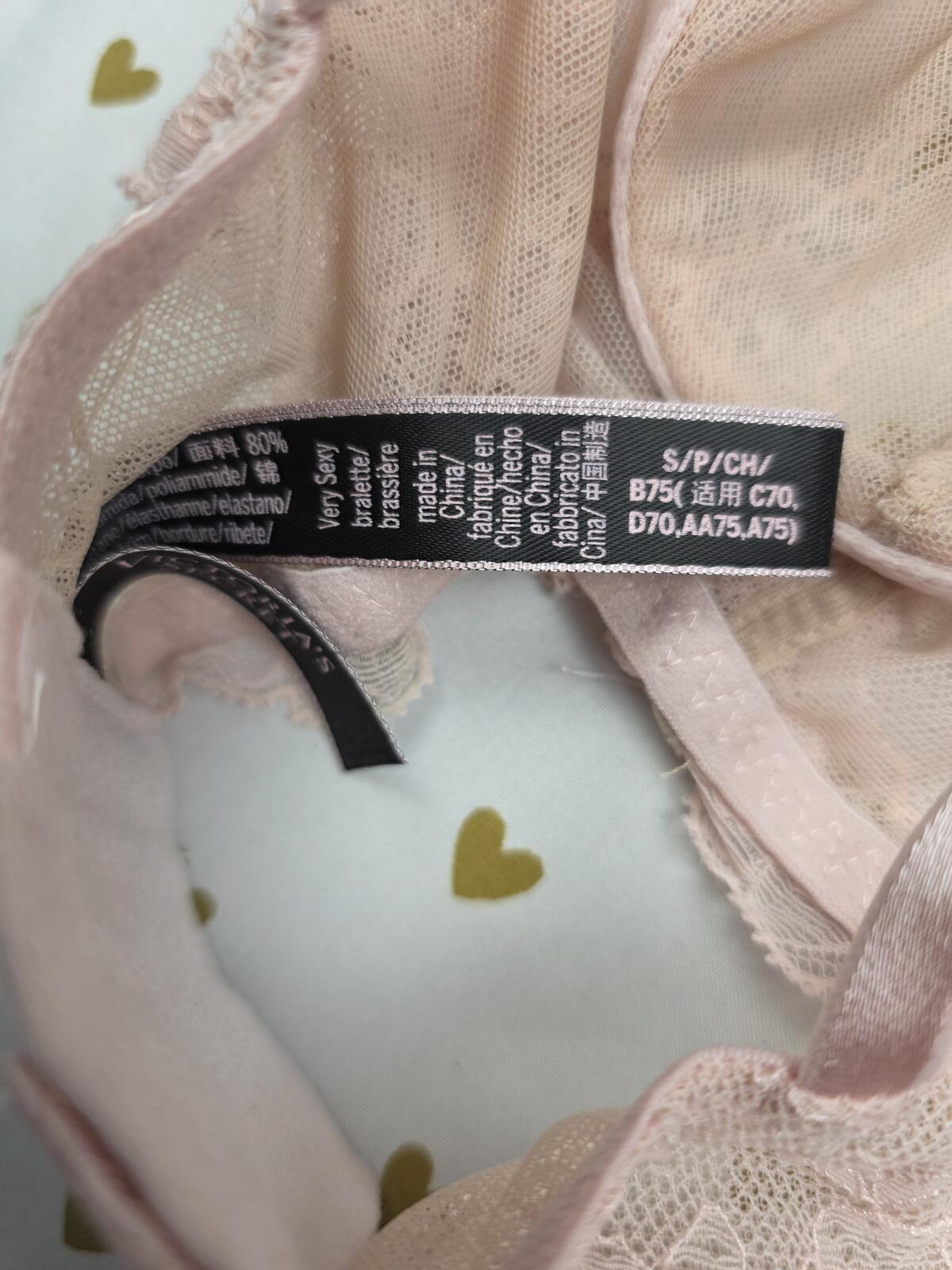 Victorias Secret High Line Bralette Bra Top Tank Strappy Lace SMALL