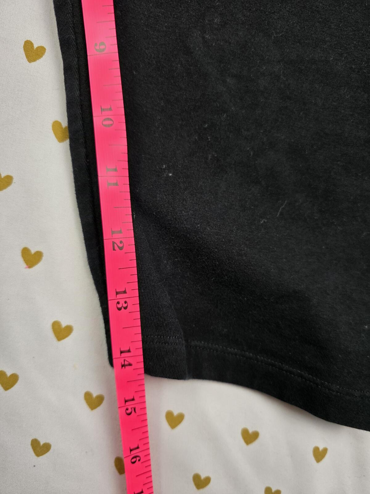 Victorias Secret Vintage FOLDOVER Yoga Pants Capri Y2K Black Large
