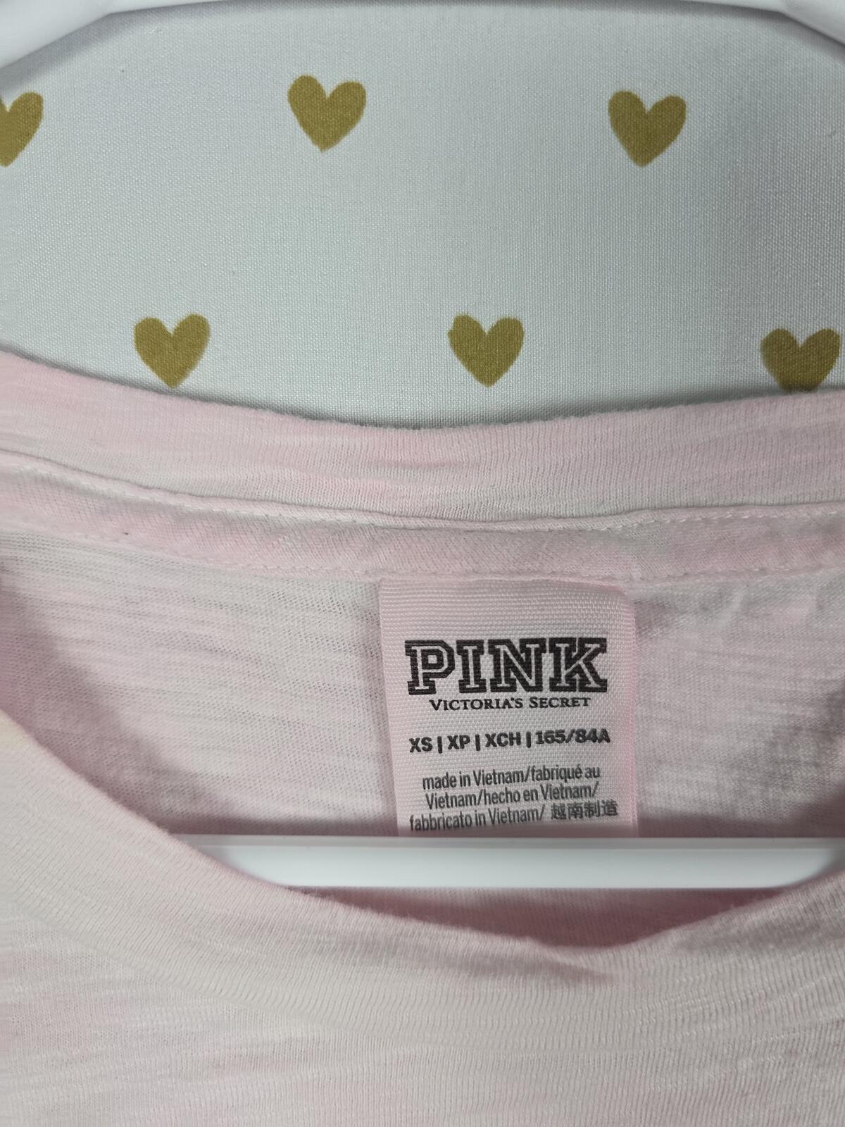 Victorias Secret PINK Comfy Pocket DOG LOGO Tee shirt XS
