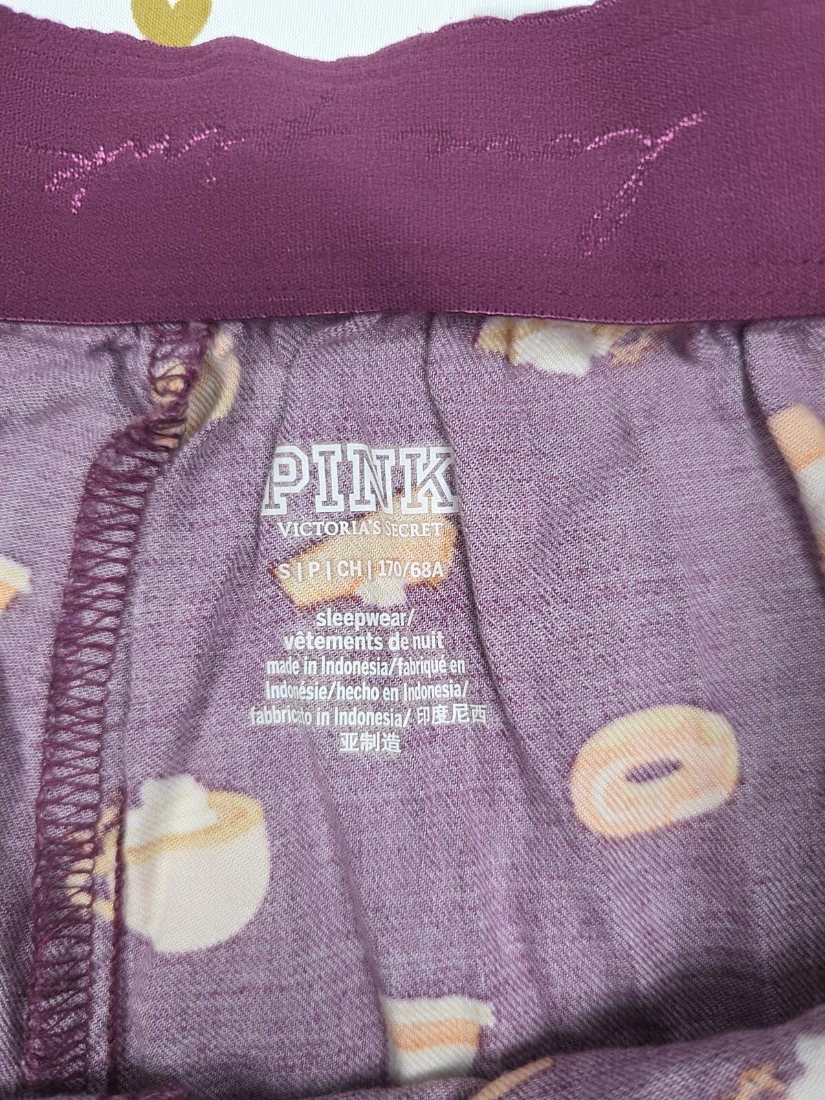 Victorias Secret PINK GINGERBREAD Sleep Shorts Boxers Pajama Bottoms LARGE