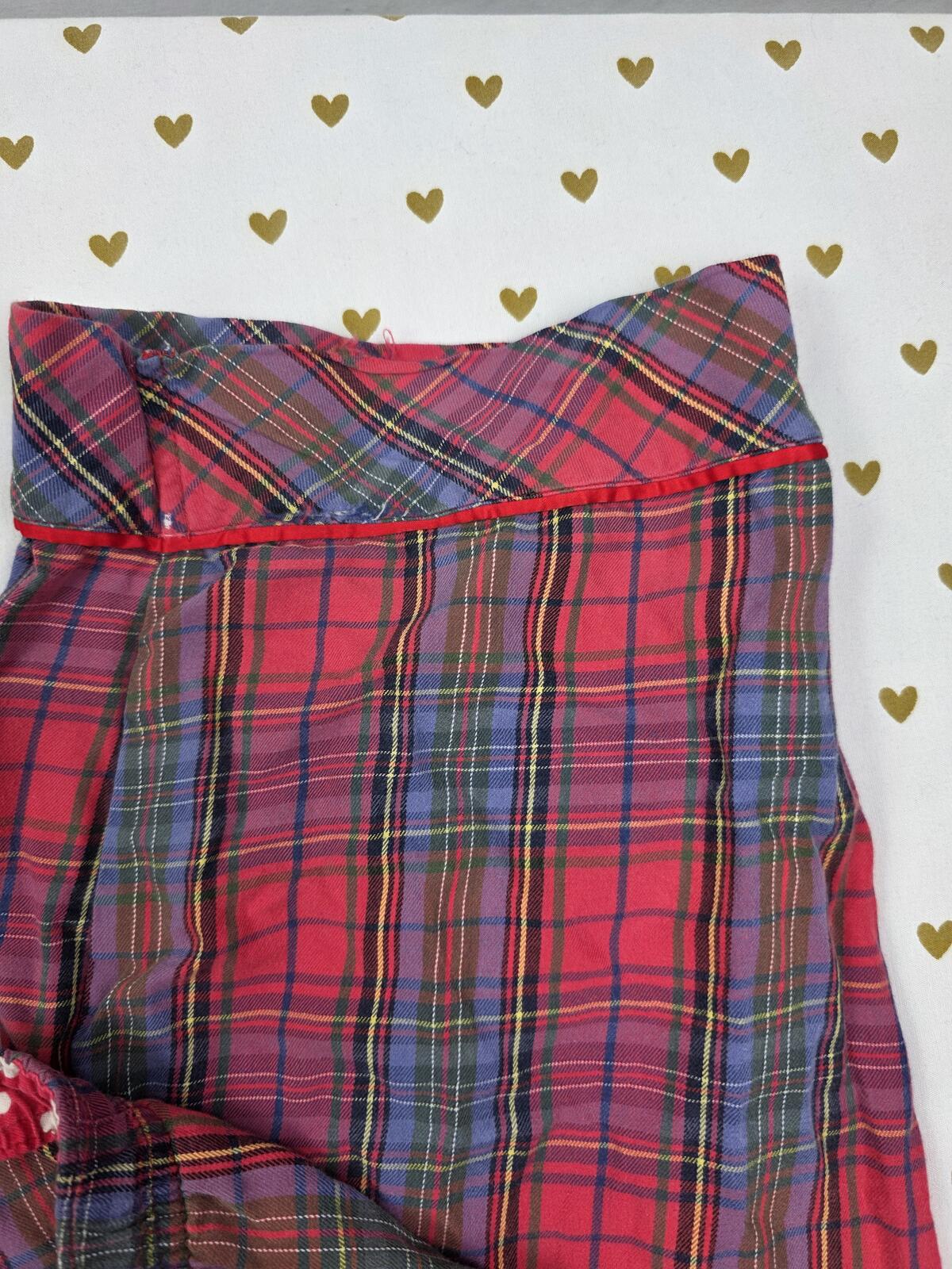 Victorias Secret Plaid Polka Dot Pajama Pants Sleep Bottoms Medium Long