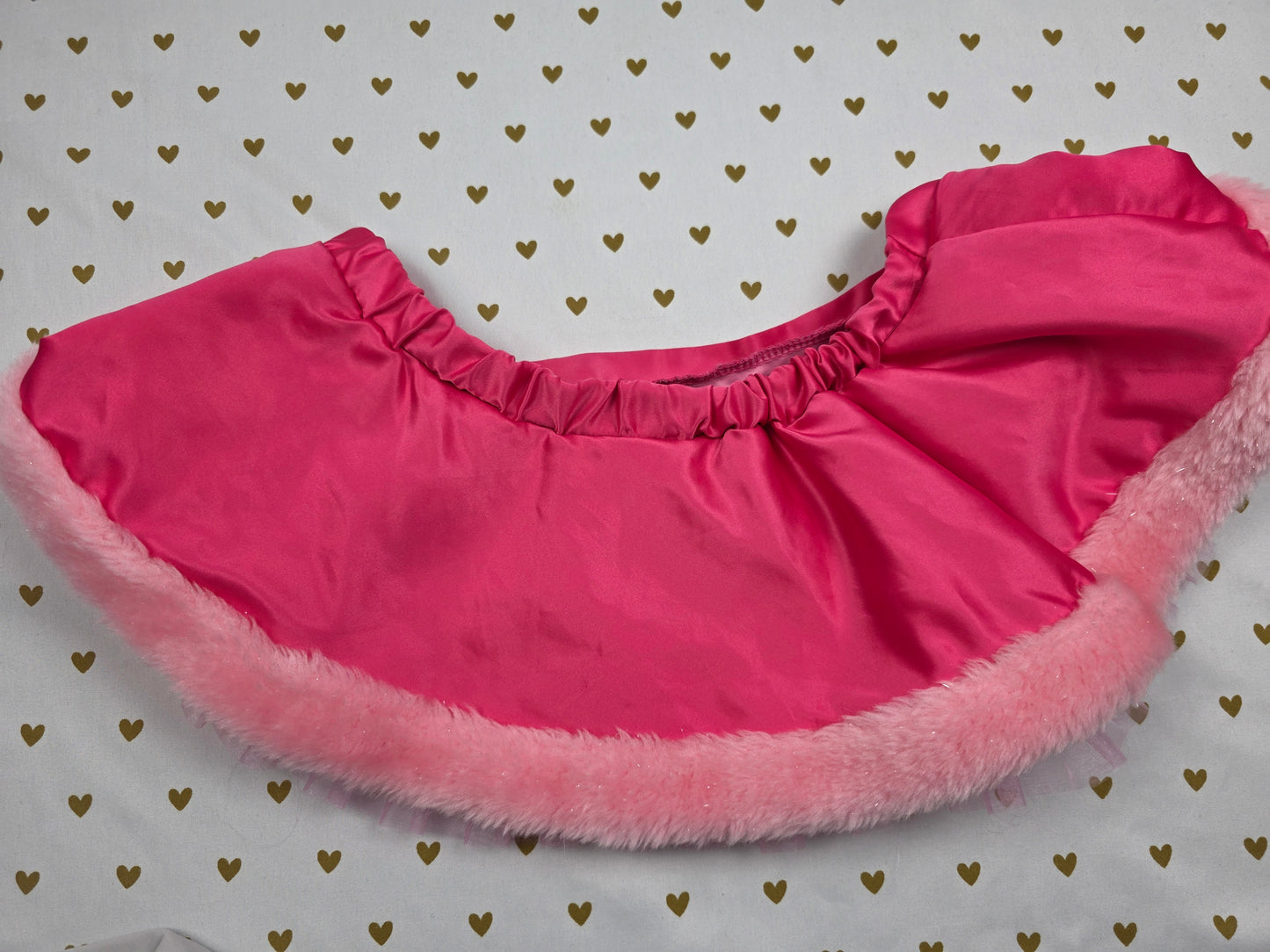SEXY LITTLE THINGS Pink Satin Fur Tulle Mini Skirt Vintage '07