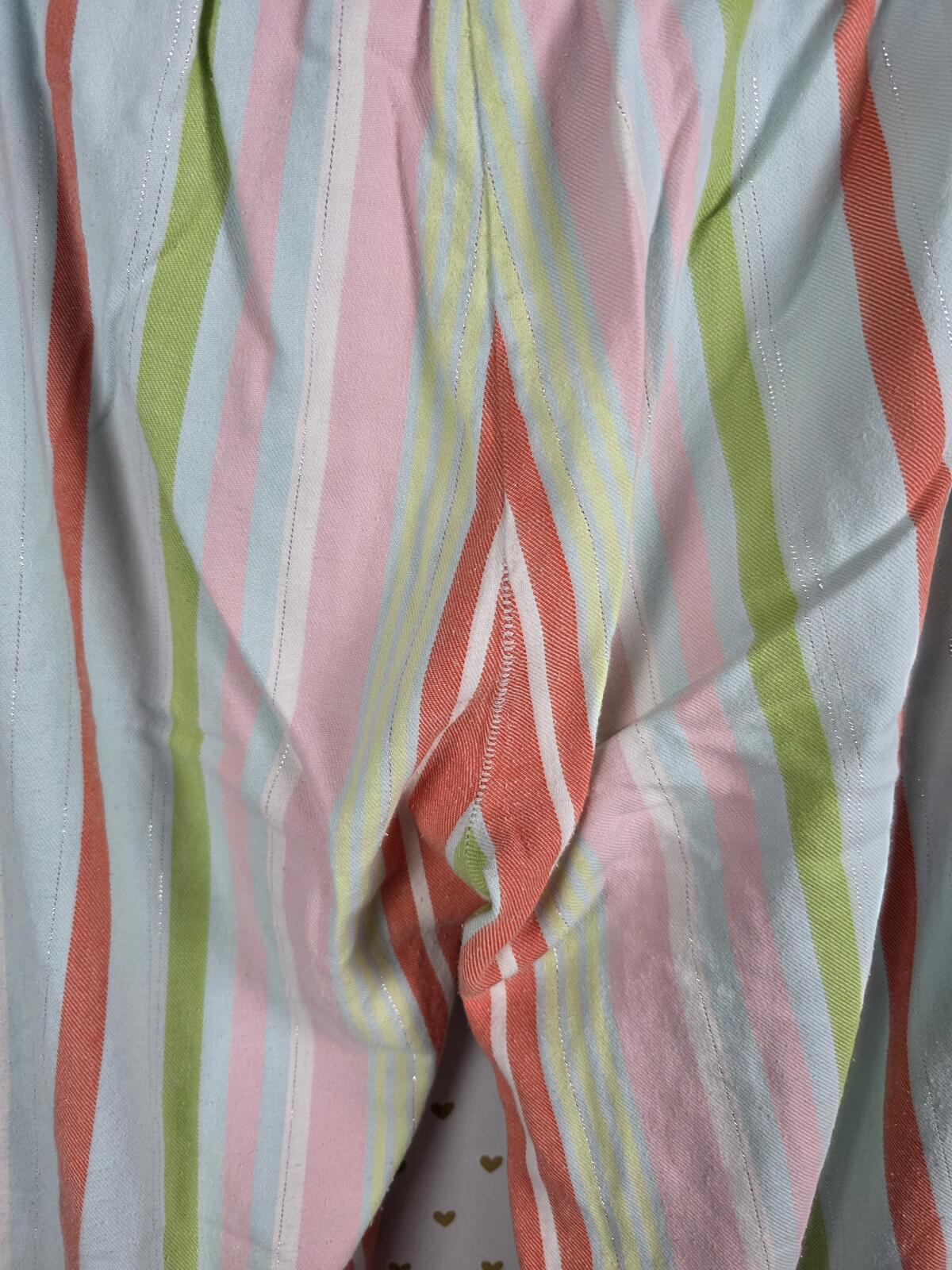 Victorias Secret Vintage Y2k MEDIUM Cotton Striped Sleep Pants Pajama Bottoms