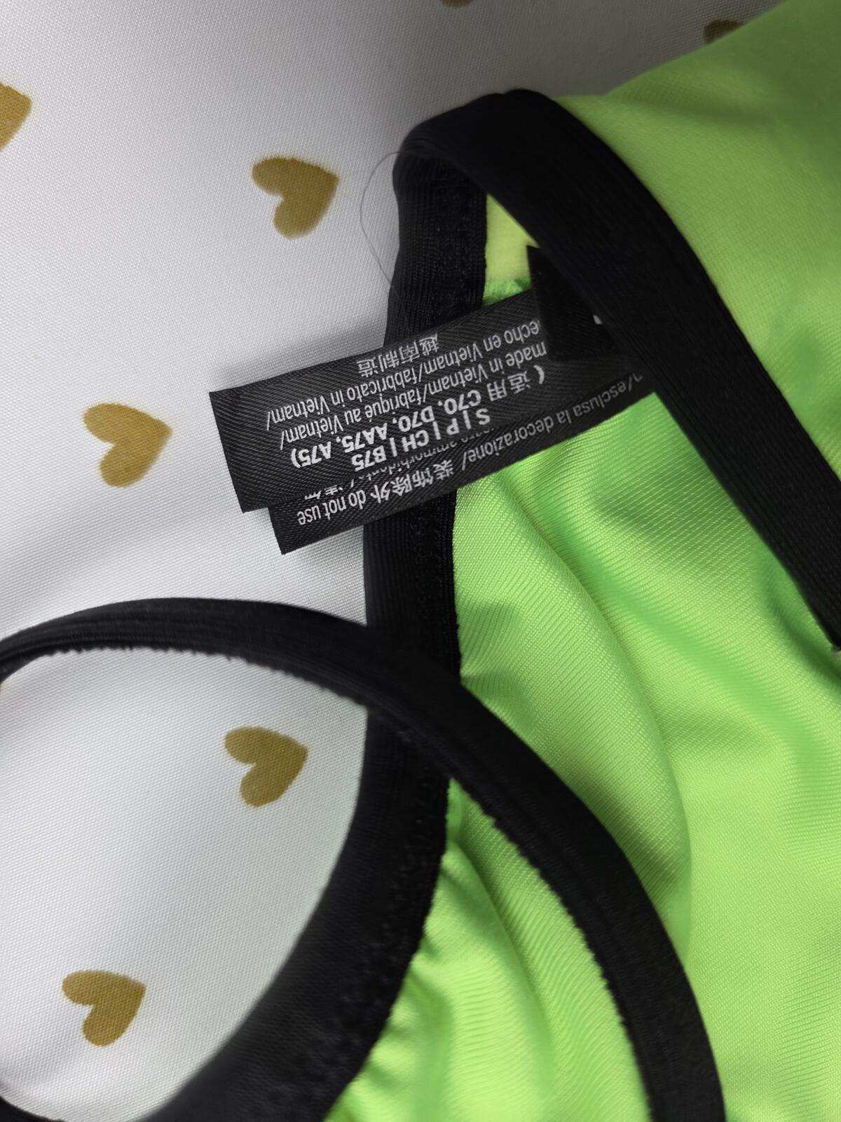 Victorias Secret Pink active neon sports bra Small Bralette Bra Top Tank