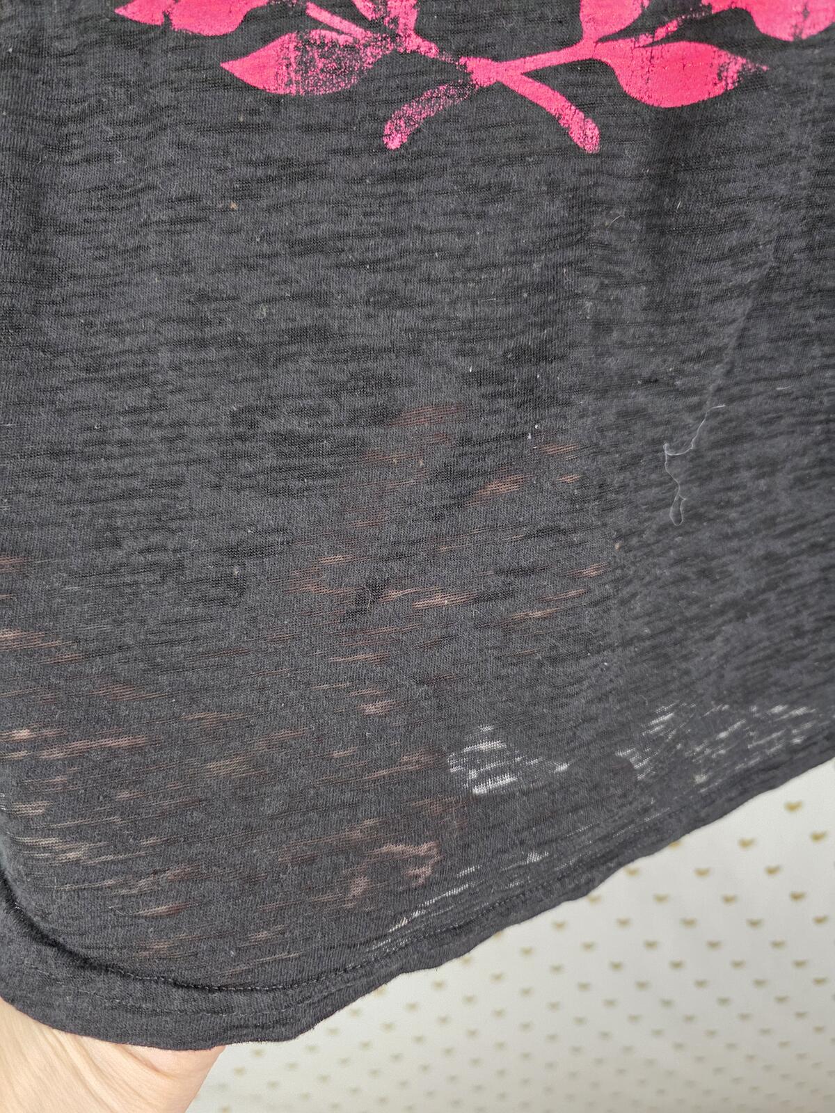 Victorias Secret PINK Vintage LOVE Y2k Semi Sheer Tee Shirt MEDIUM