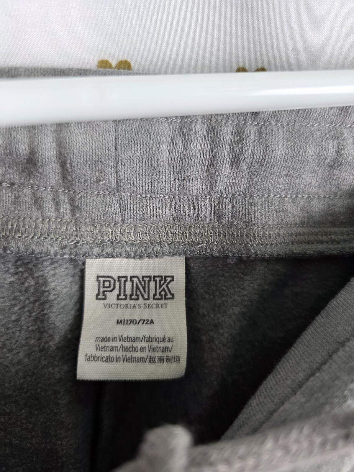 Victorias Secret Pink BLING SET 2pc Hoodie Sweats ZEBRA SEQUINED MEDIUM Outfit