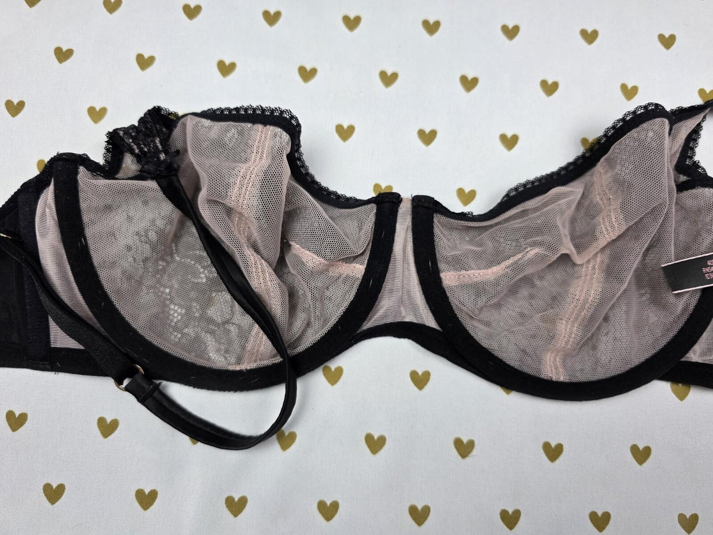 Victorias Secret DREAM ANGELS Unlined Balconette Bra 32DDD Strappy