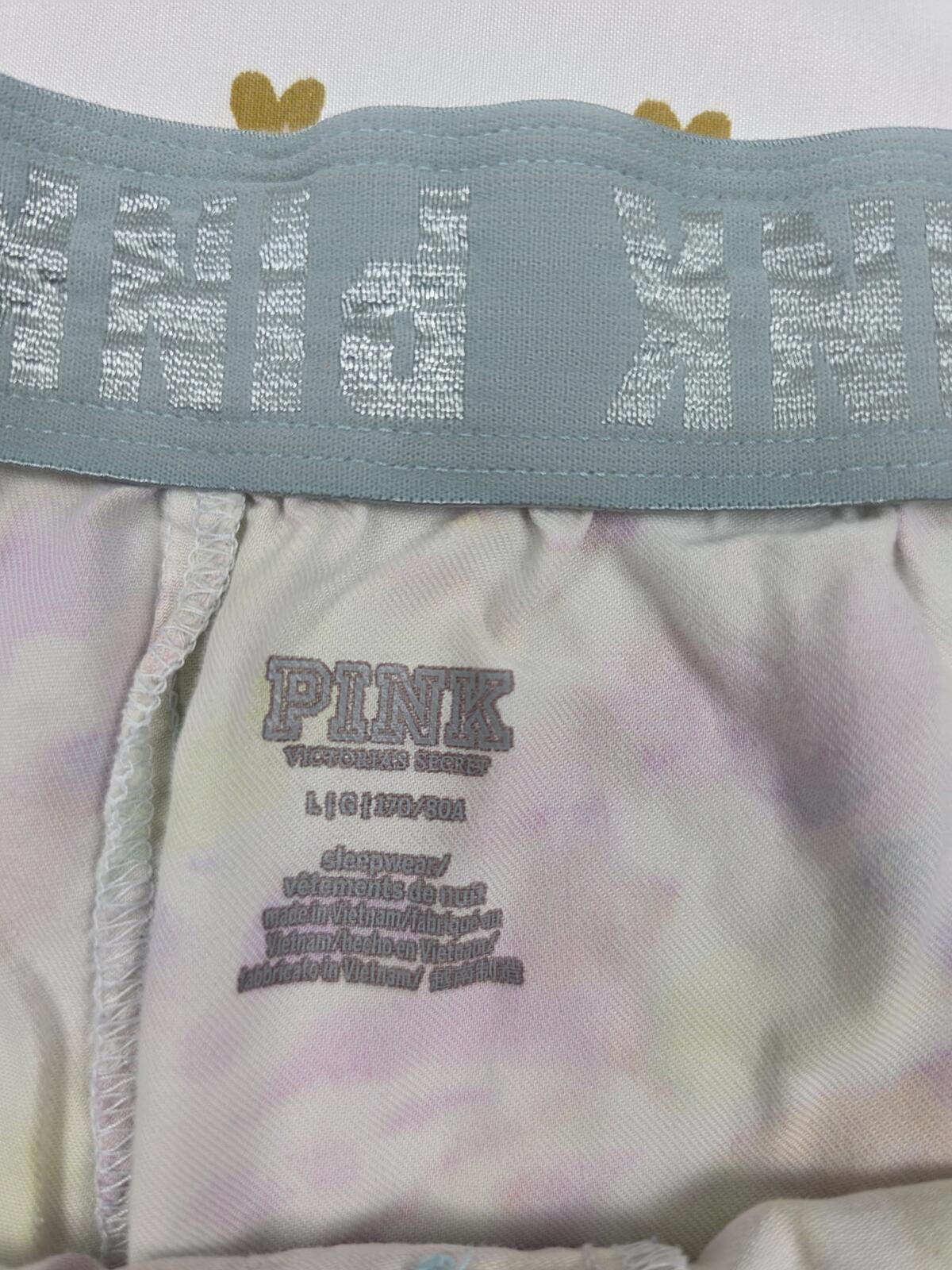 Victorias Secret PINK Large Tye Dye Sleep Shorts Boxers Pajama Bottoms