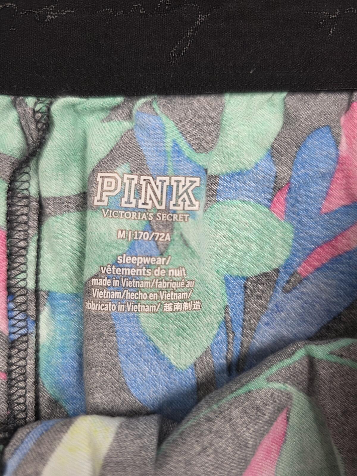 Victorias Secret PINK Floral MEDIUM Sleep Shorts Boxers Pajama Bottoms