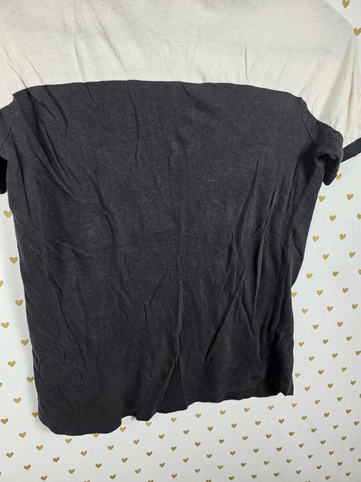 Victorias Secret PINK Colorblock Bling Short sleeve Sequined Logo Tee shirt XS