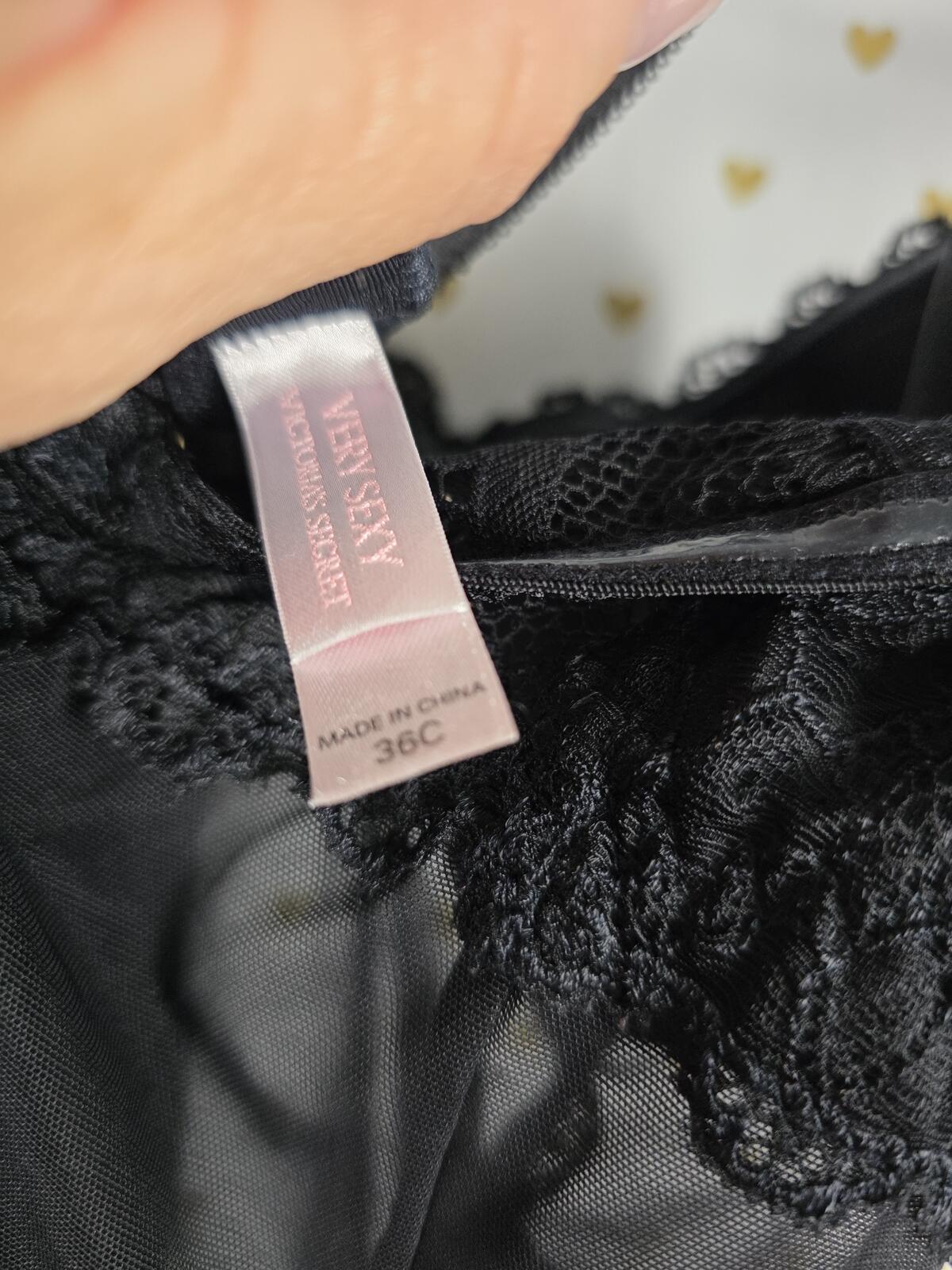 Victorias Secret very sexy Underwire 36C Push Up Lingerie Nightie convertible