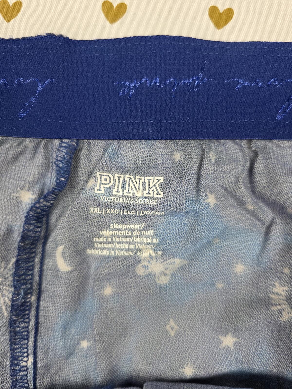 Victorias Secret PINK Moon Stars XXL 2XL Sleep Shorts Boxers Pajama Bottoms