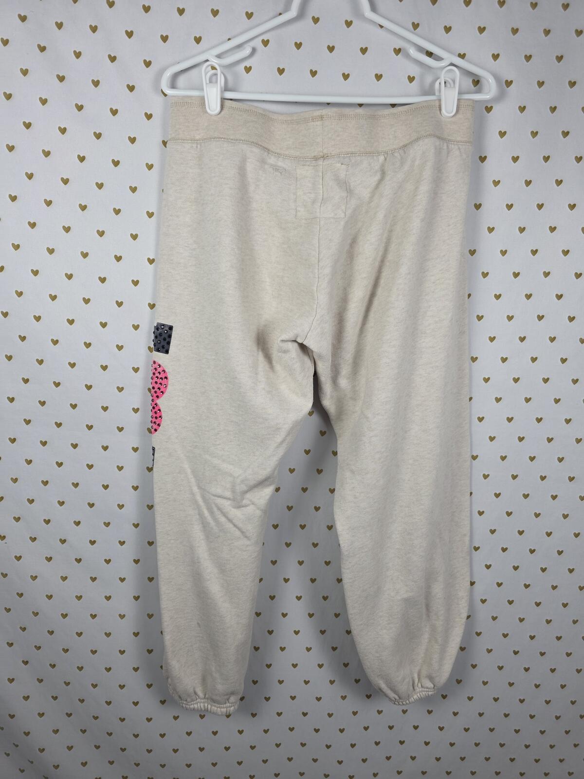 Victorias Secret PINK VINTAGE Y2k Bling Sweats LOVE Studded SMALL University