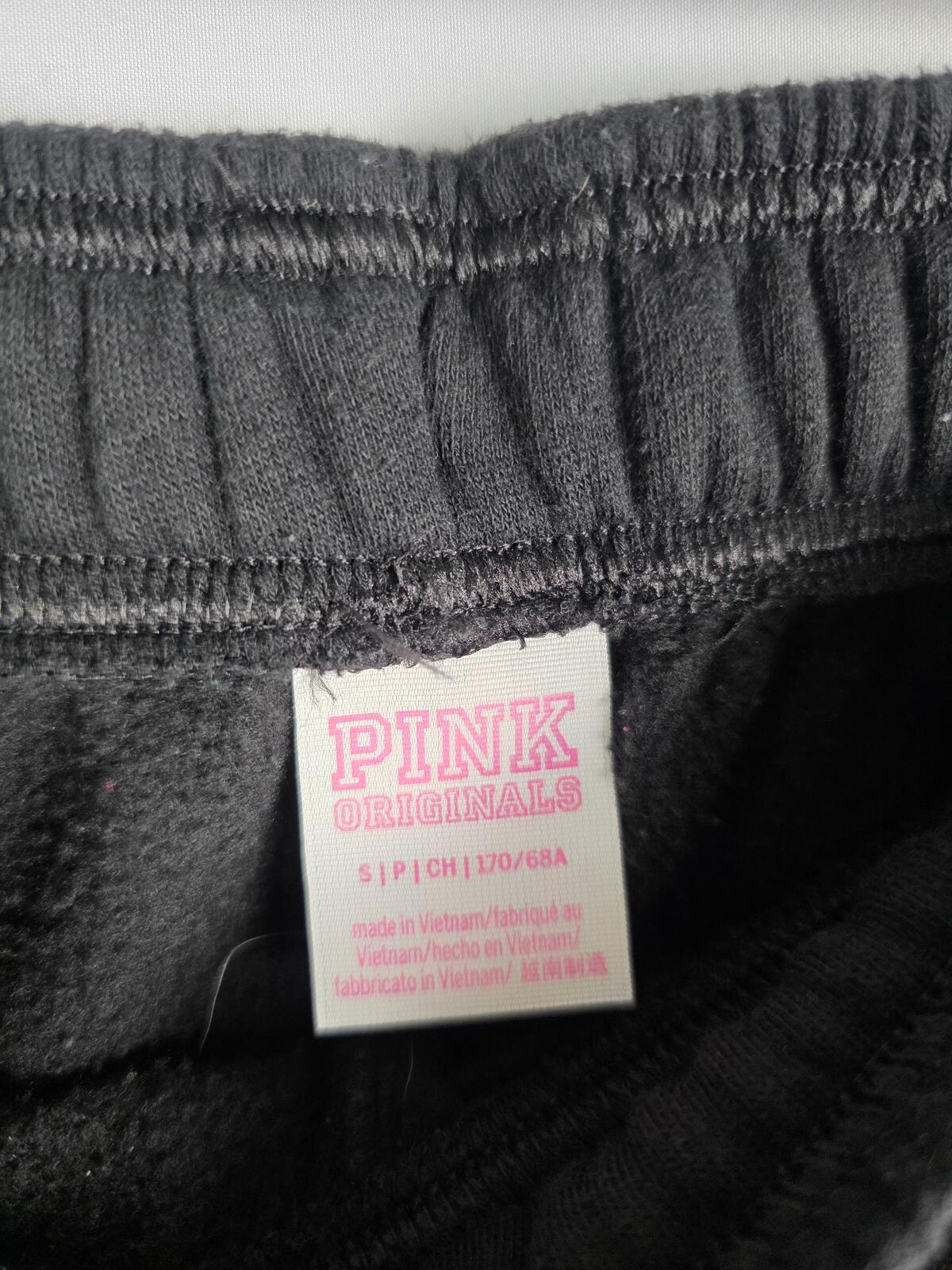 Victorias Secret Pink CAMPUS ORIGINALS Hoodie Sweater Sweats SET 2pc Small MED