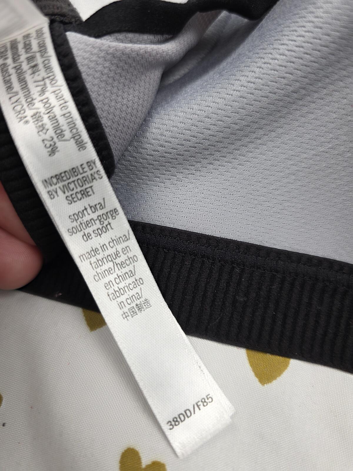 Victorias Secret Colorblock sports bra Supportive exercise INCREDIBLE 38DD
