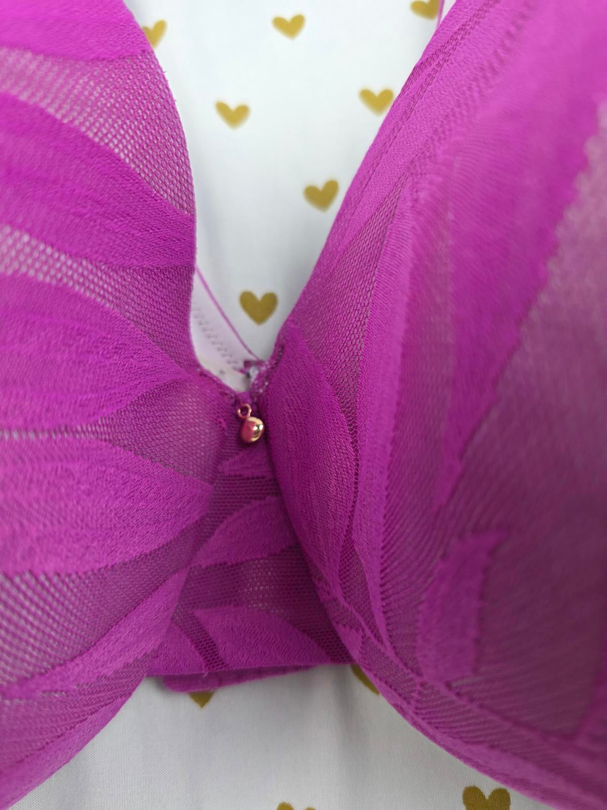 Cacique Purple 42F Back Smoother Lightly Lined Full Coverage Bra 42DDD