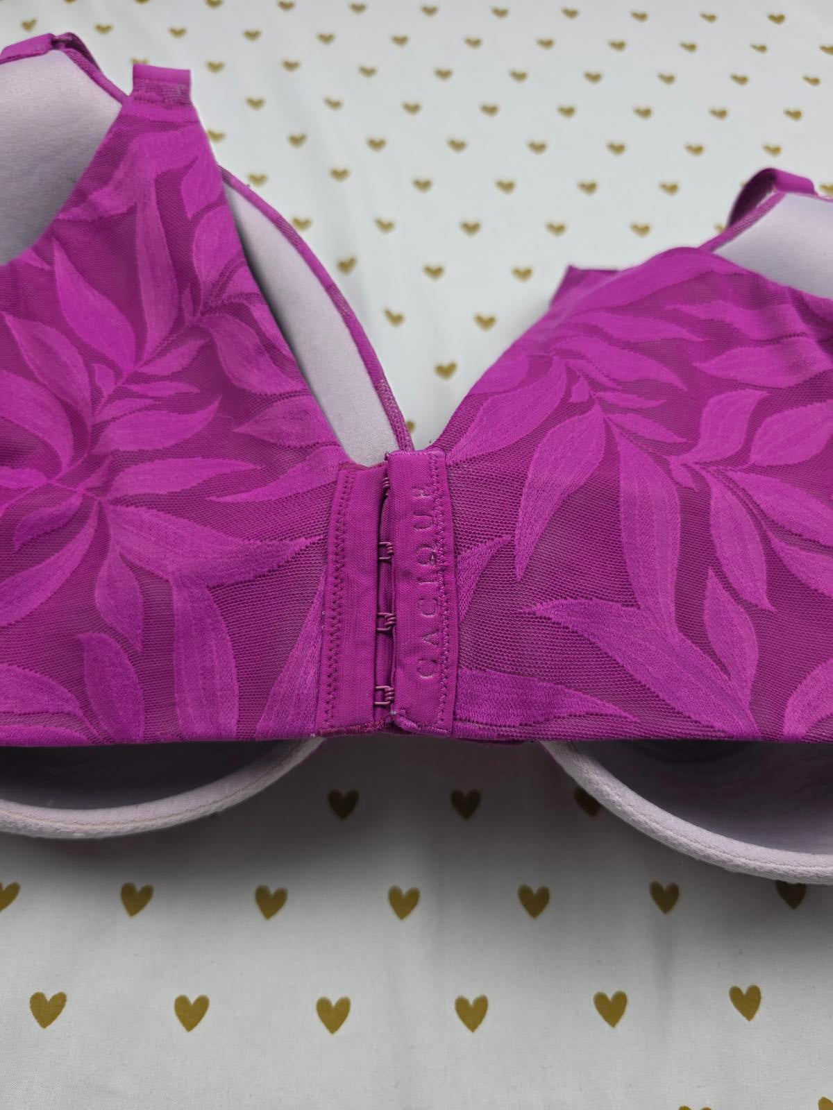 Cacique Purple 42F Back Smoother Lightly Lined Full Coverage Bra 42DDD