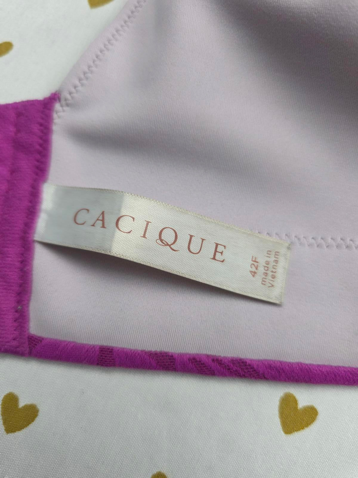Cacique Purple 42F Back Smoother Lightly Lined Full Coverage Bra 42DDD
