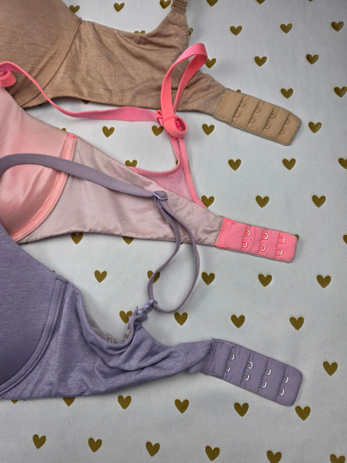 Victorias Secret Lot of 3 Size 32D Demi Balconette Uplift BRAS