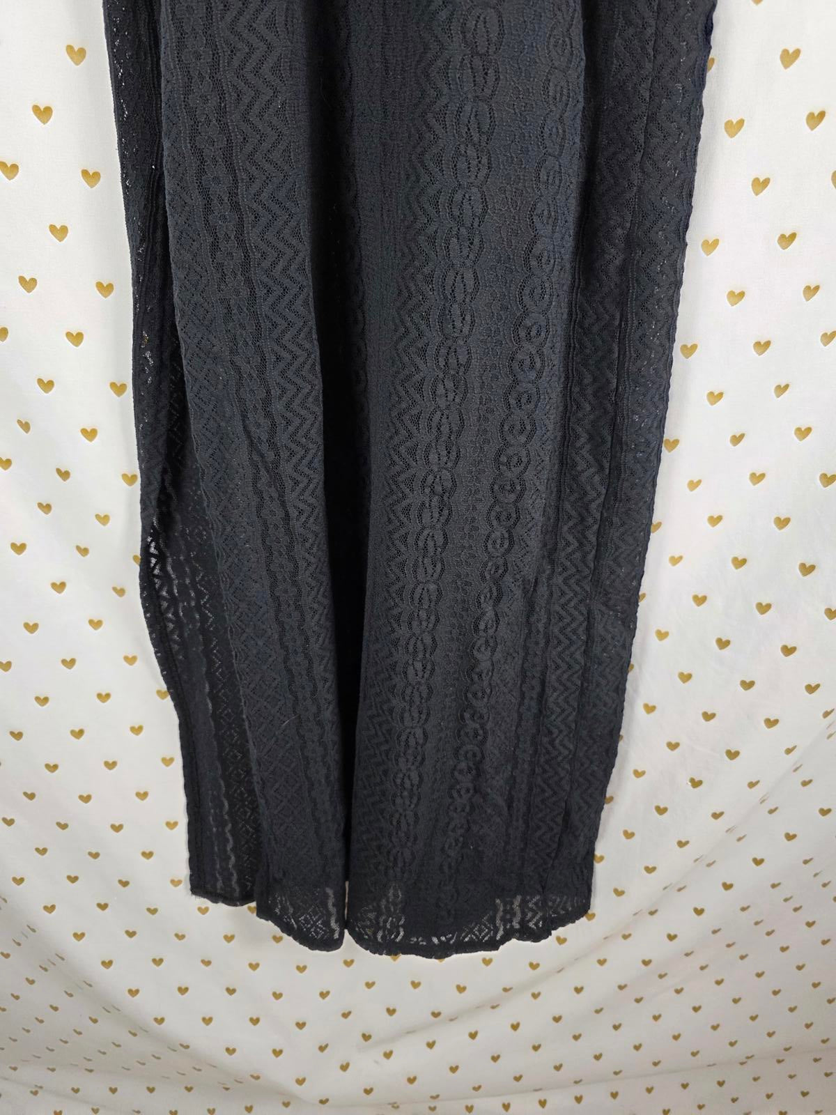 Victorias Secret LONG Heart Label Sexy Full Lace Nightie Sleep Dress Lingerie XS
