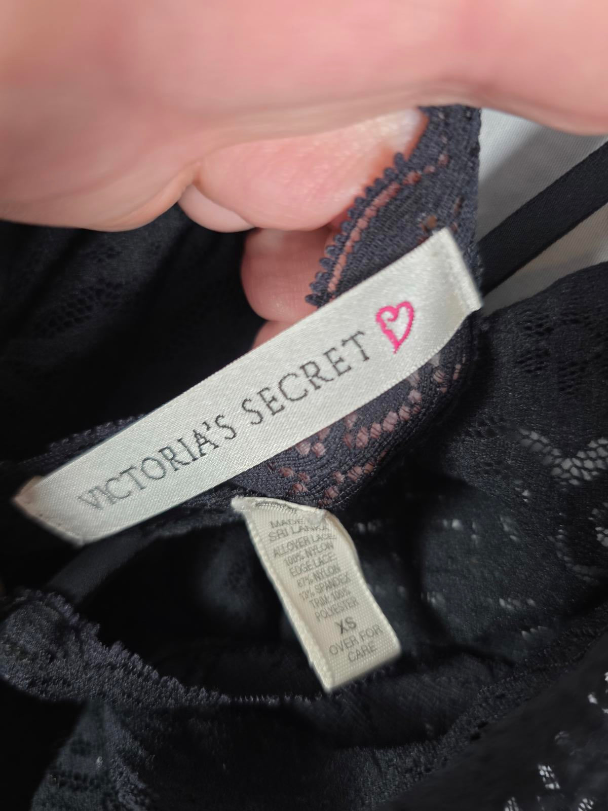 Victorias Secret LONG Heart Label Sexy Full Lace Nightie Sleep Dress Lingerie XS