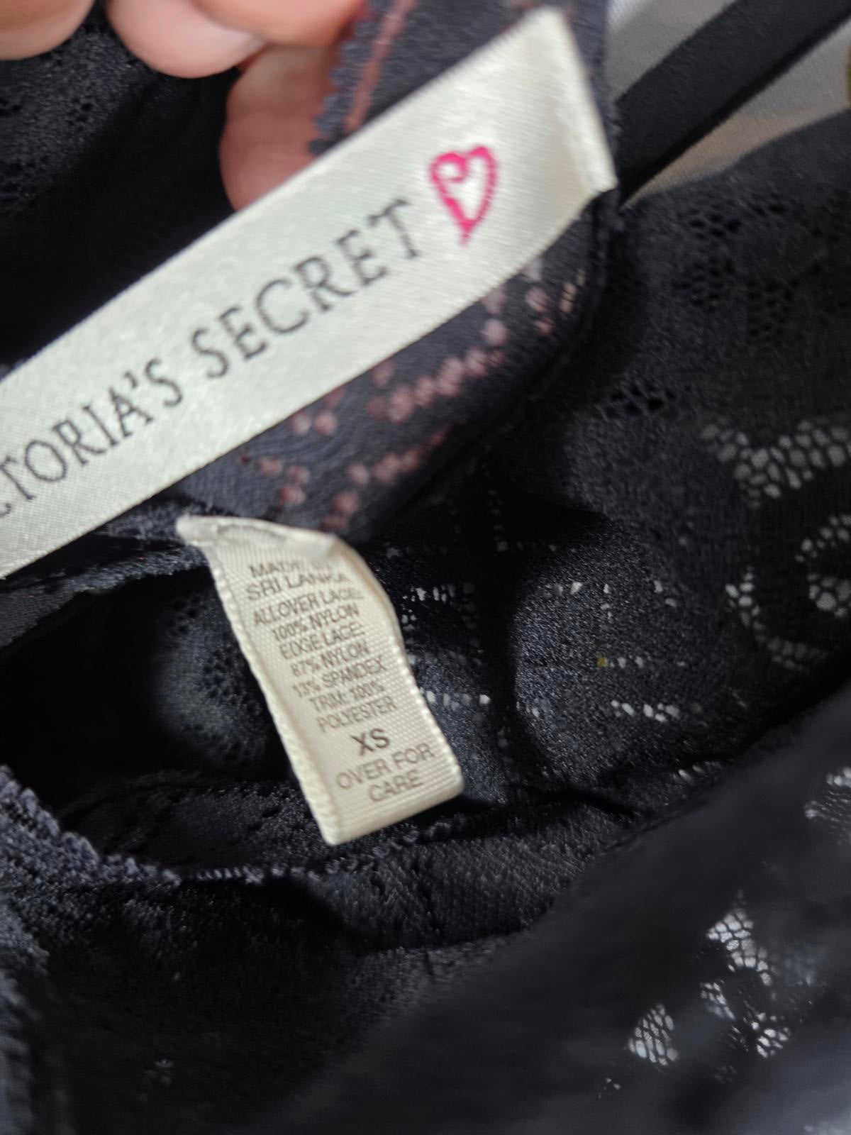 Victorias Secret LONG Heart Label Sexy Full Lace Nightie Sleep Dress Lingerie XS