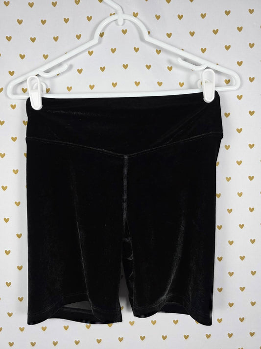 Victorias secret PINK Rare VELVET BIKE SHORTS Black SMALL