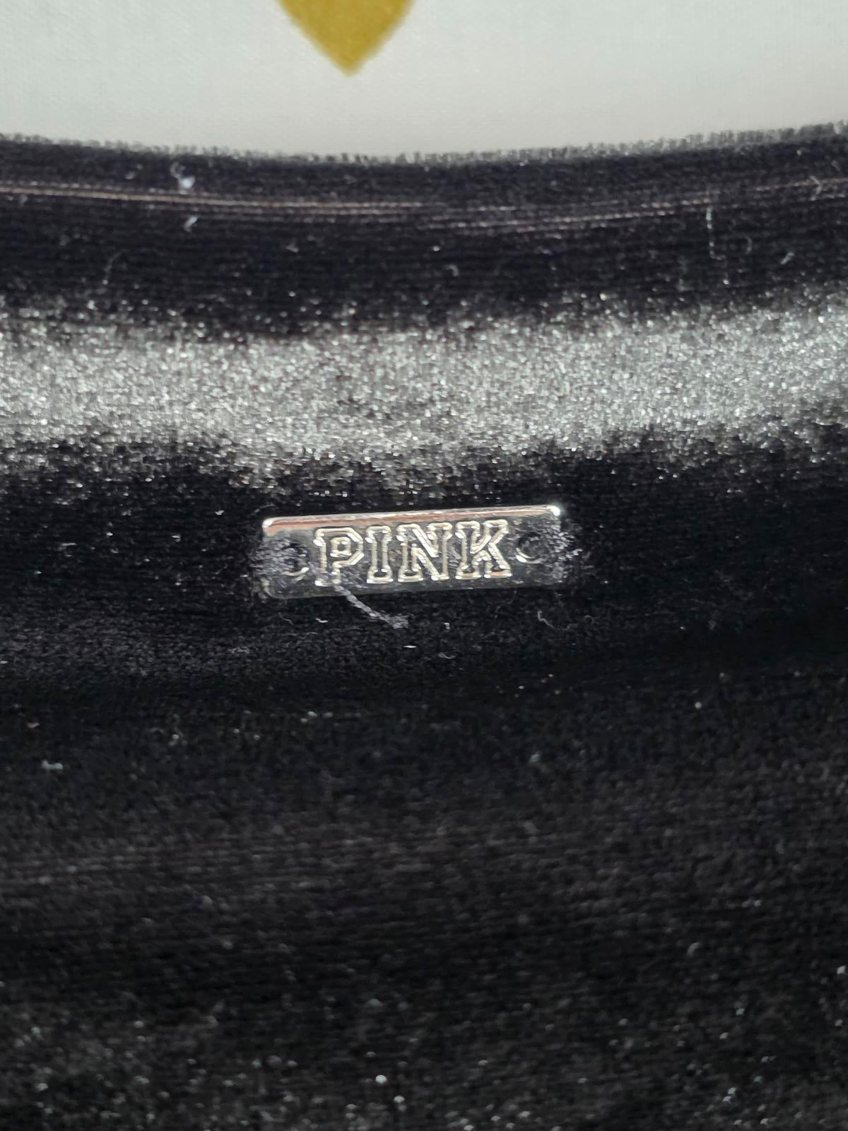 Victorias secret PINK Rare VELVET BIKE SHORTS Black SMALL