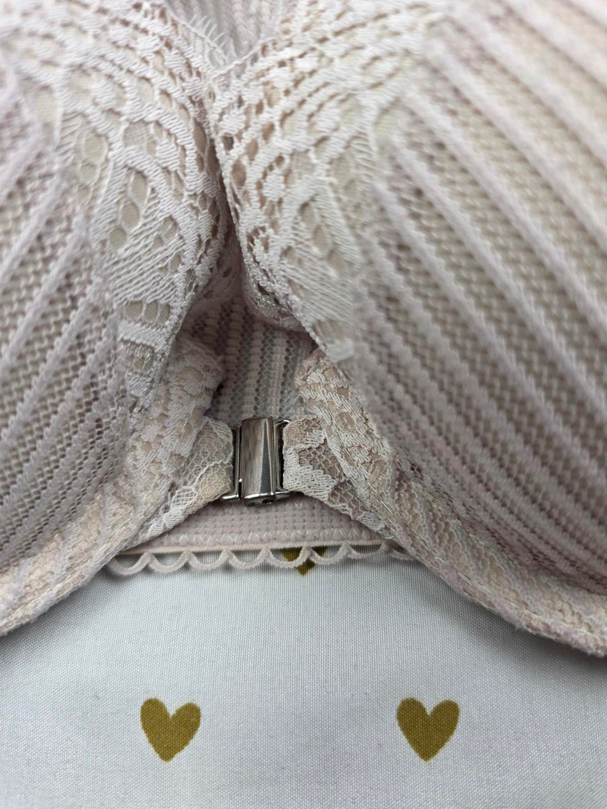 Victorias Secret Racerback Front Close Lined Demi Balconette Bra 32D