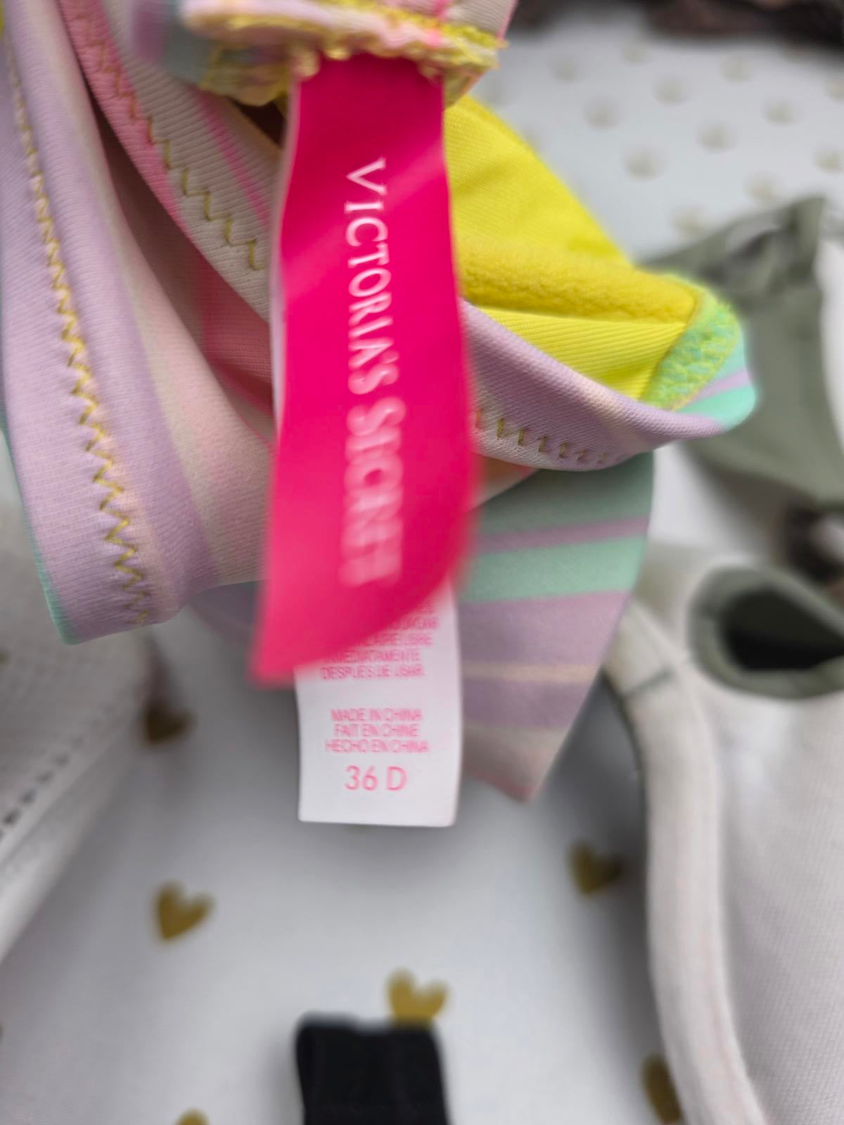 Victorias Secret PINK Lot of qty 5 Bra Swim Tops Bikini Bra Swimwear