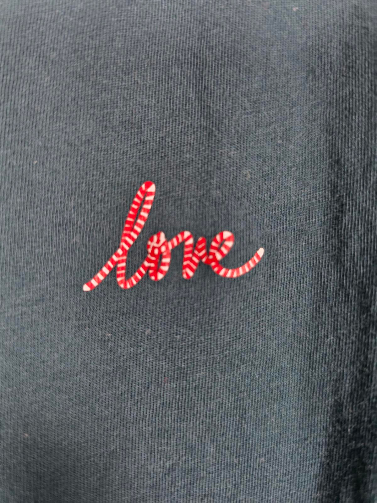 Victorias Secret LOVE CANDY CANE logo Nightgown Sleep Shirt XS SMALL